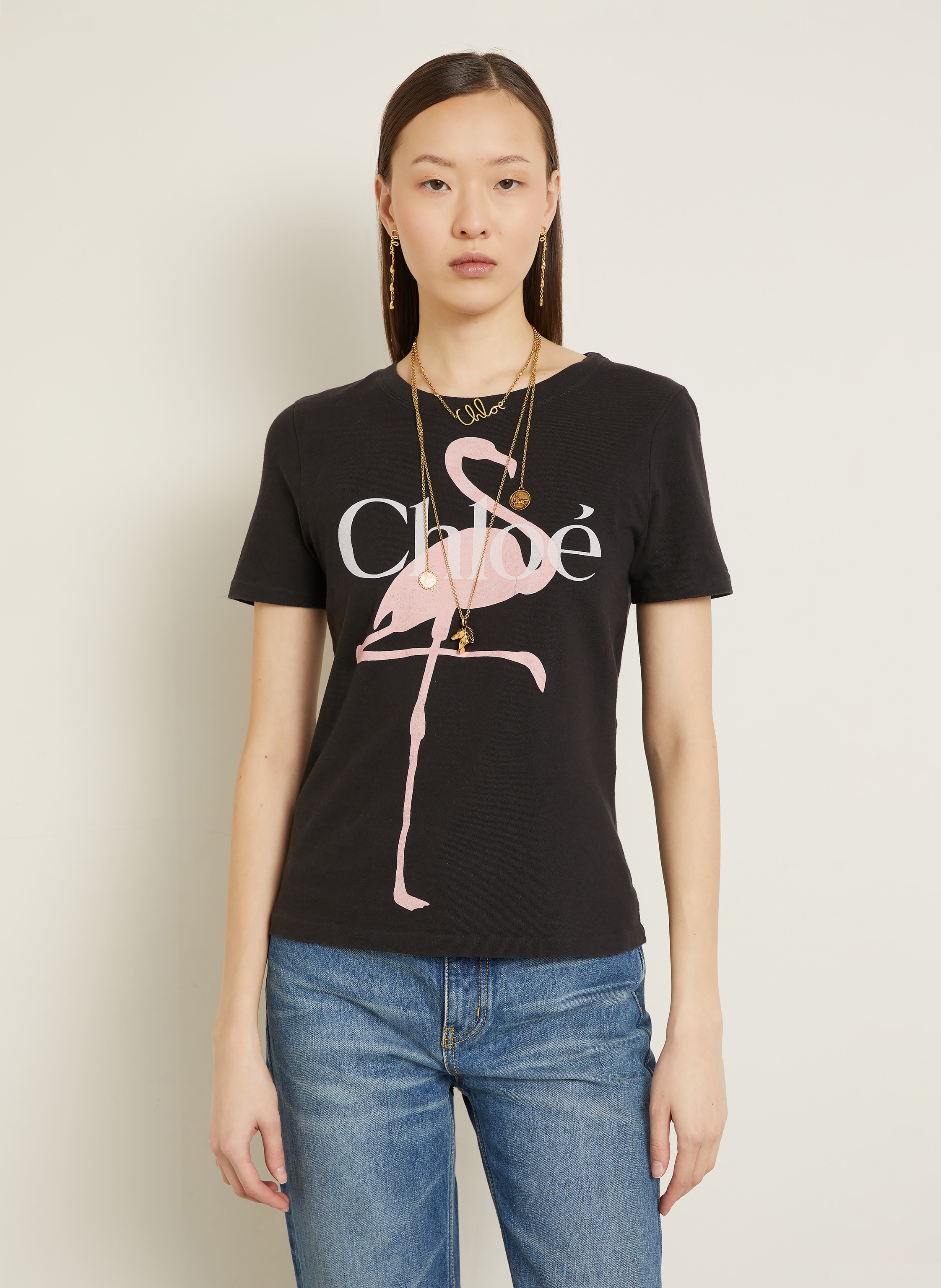 Thumbnail - Chloé T-Shirt schwarz