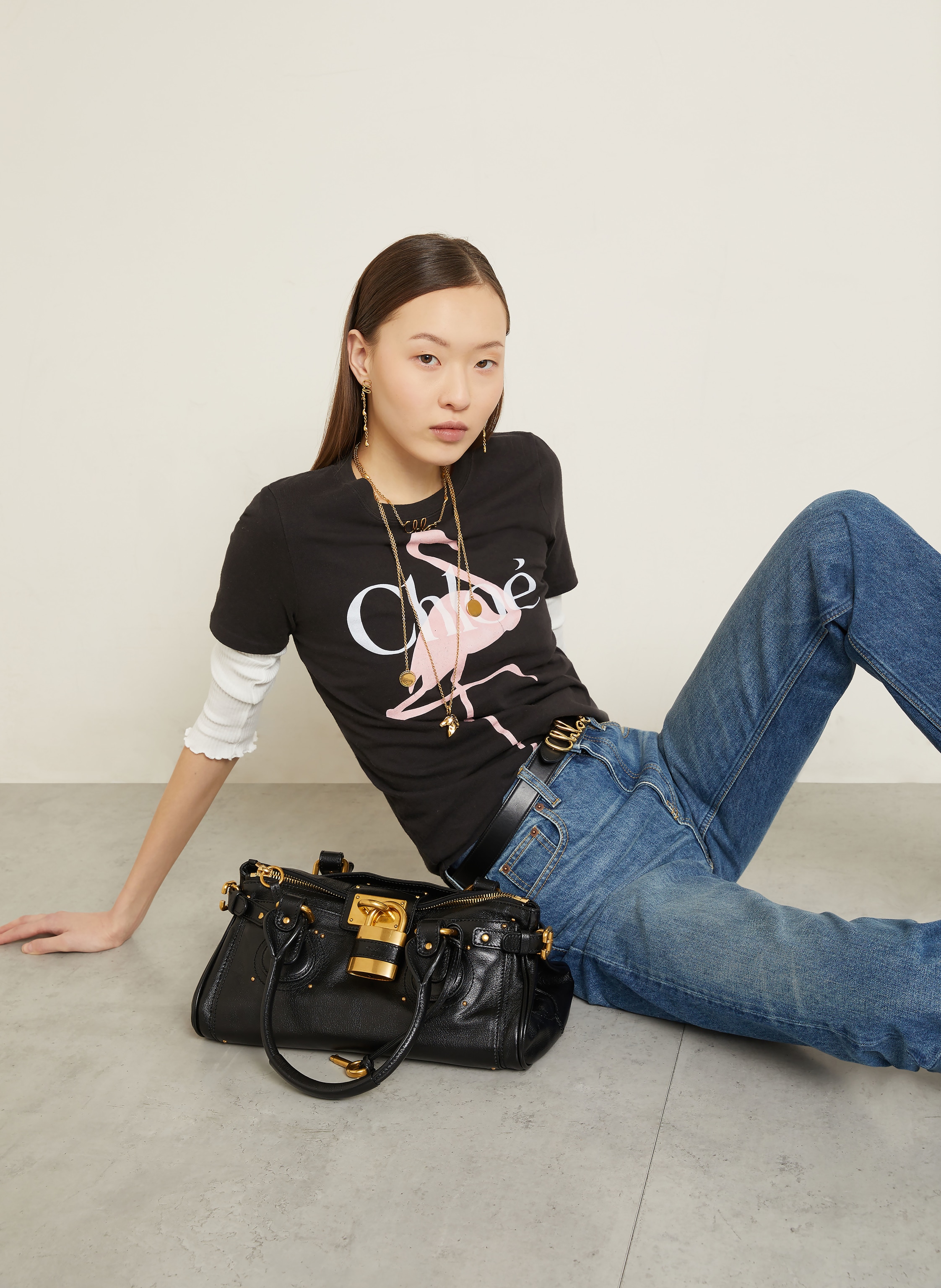 Thumbnail - Chloé T-Shirt schwarz