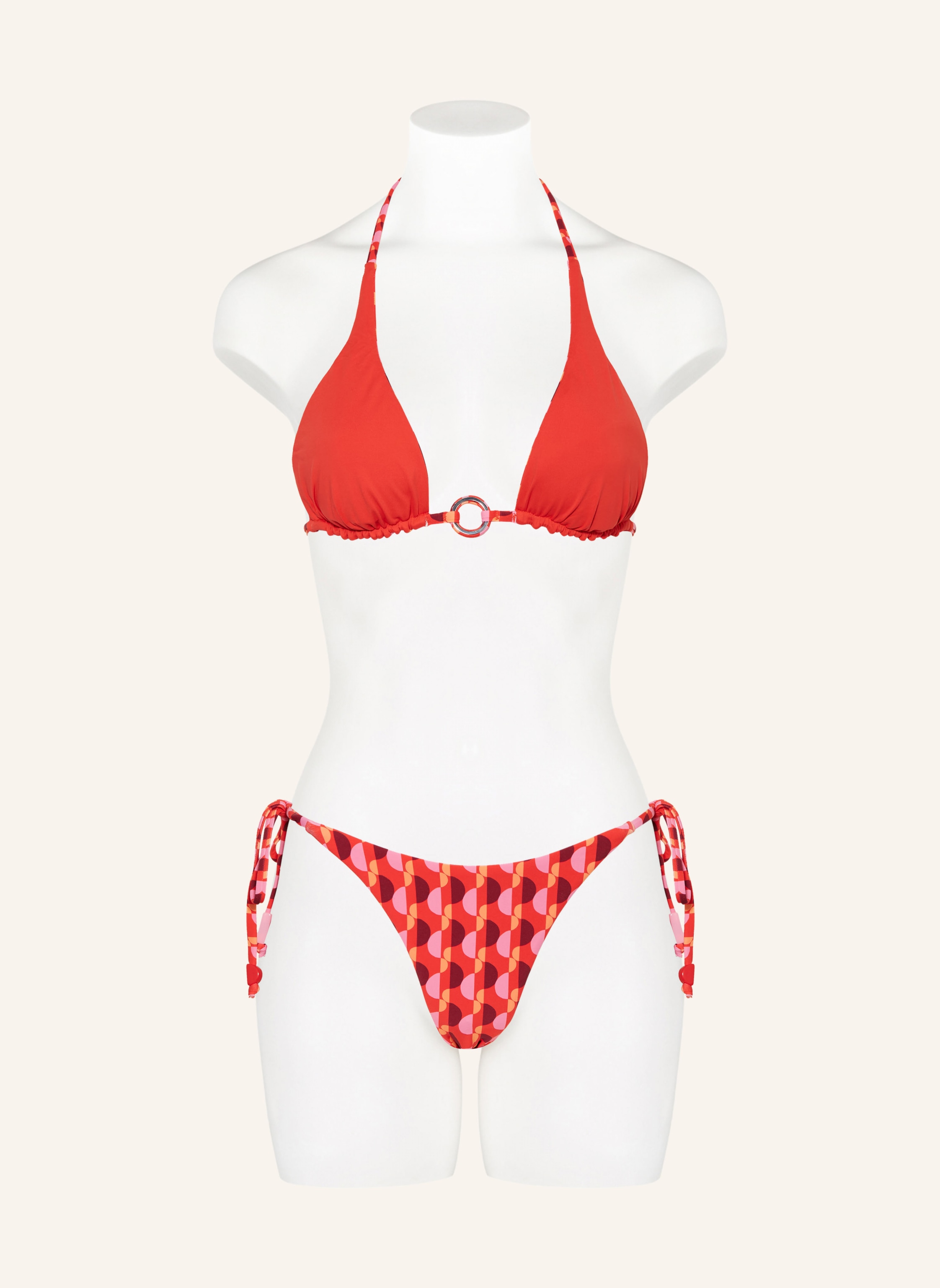 Thumbnail - Seafolly Triangel-Bikini-Top Sorrento Zum Wenden rot