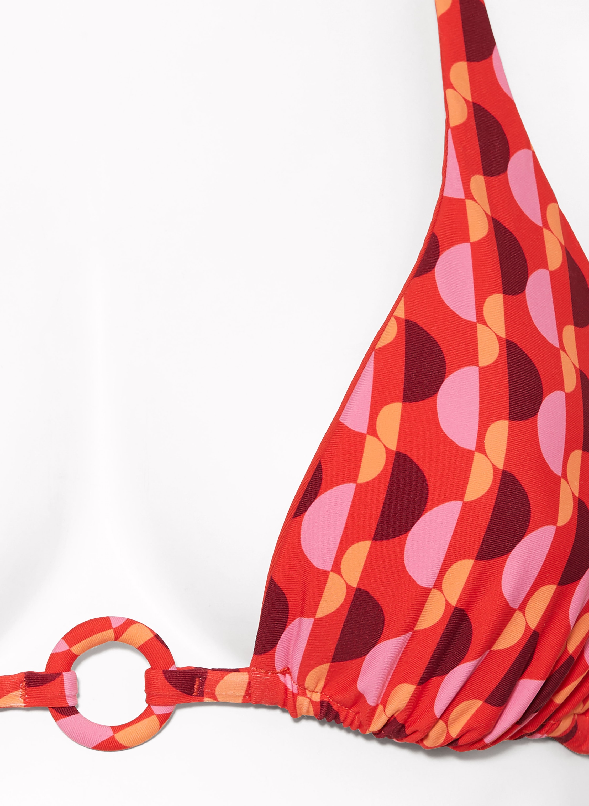 Thumbnail - Seafolly Triangel-Bikini-Top Sorrento Zum Wenden rot