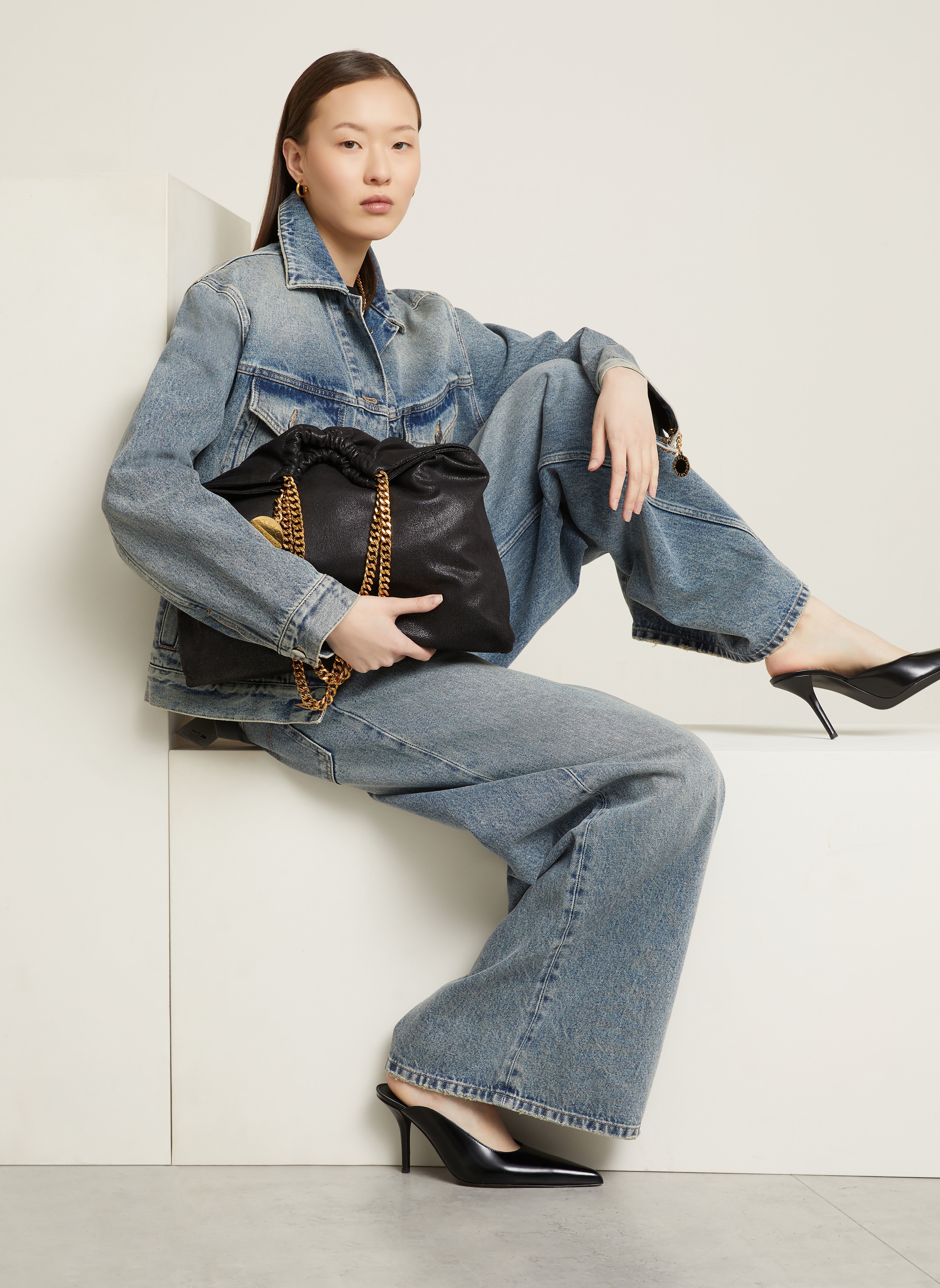 Thumbnail - Stella Mccartney Beuteltasche Falabella schwarz