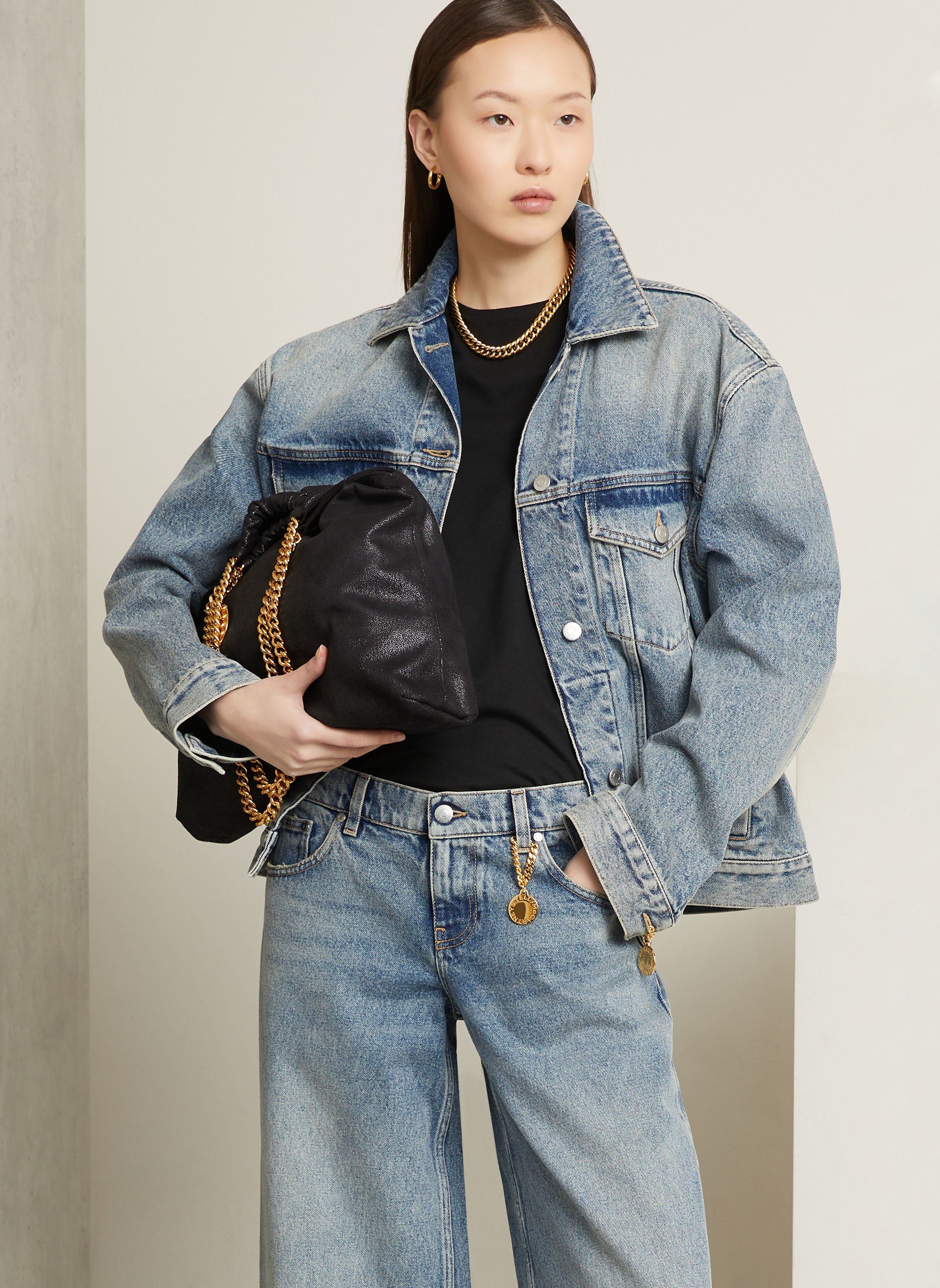 Thumbnail - Stella Mccartney Beuteltasche Falabella schwarz