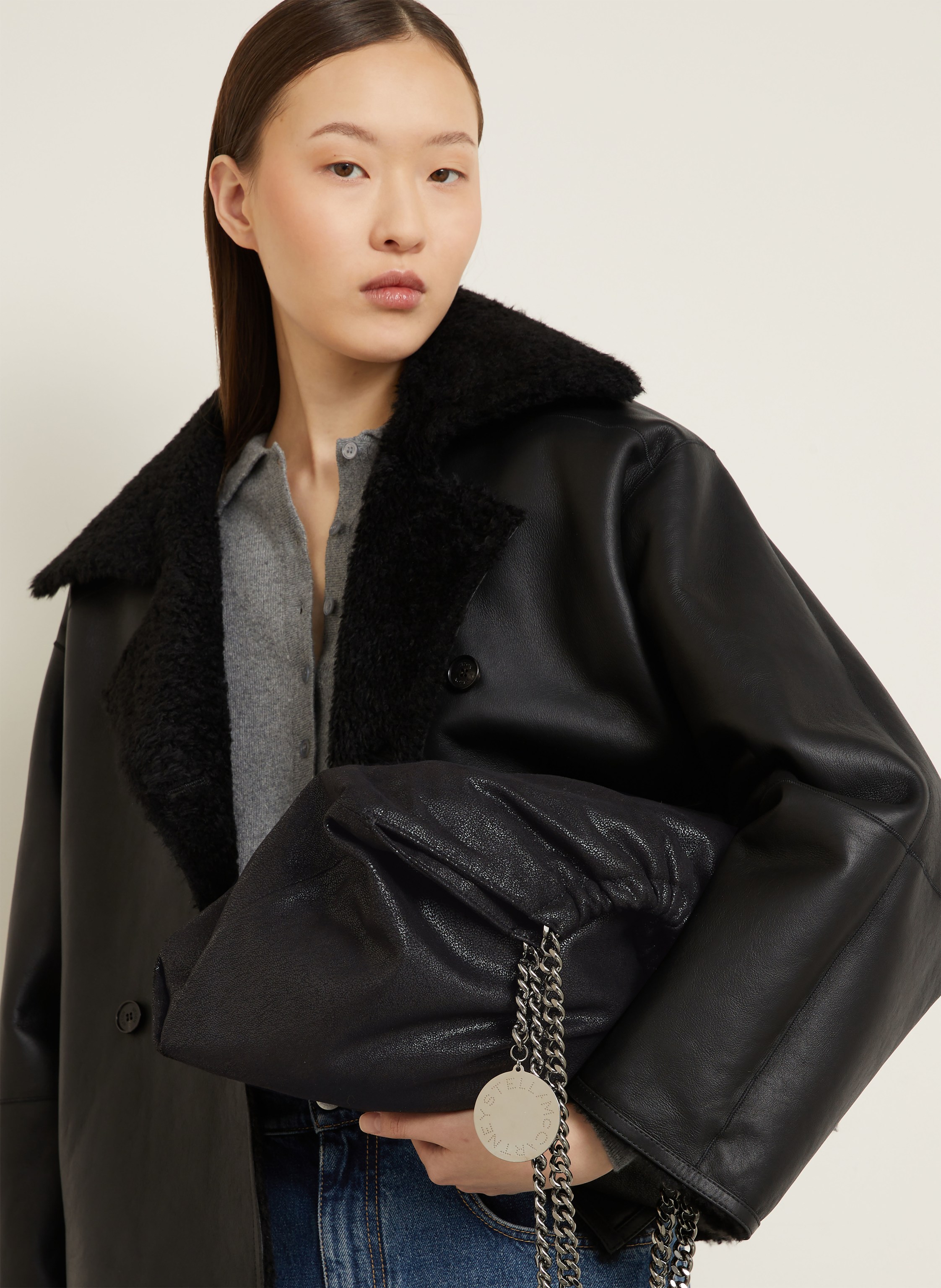 Thumbnail - Stella Mccartney Beuteltasche Falabella schwarz