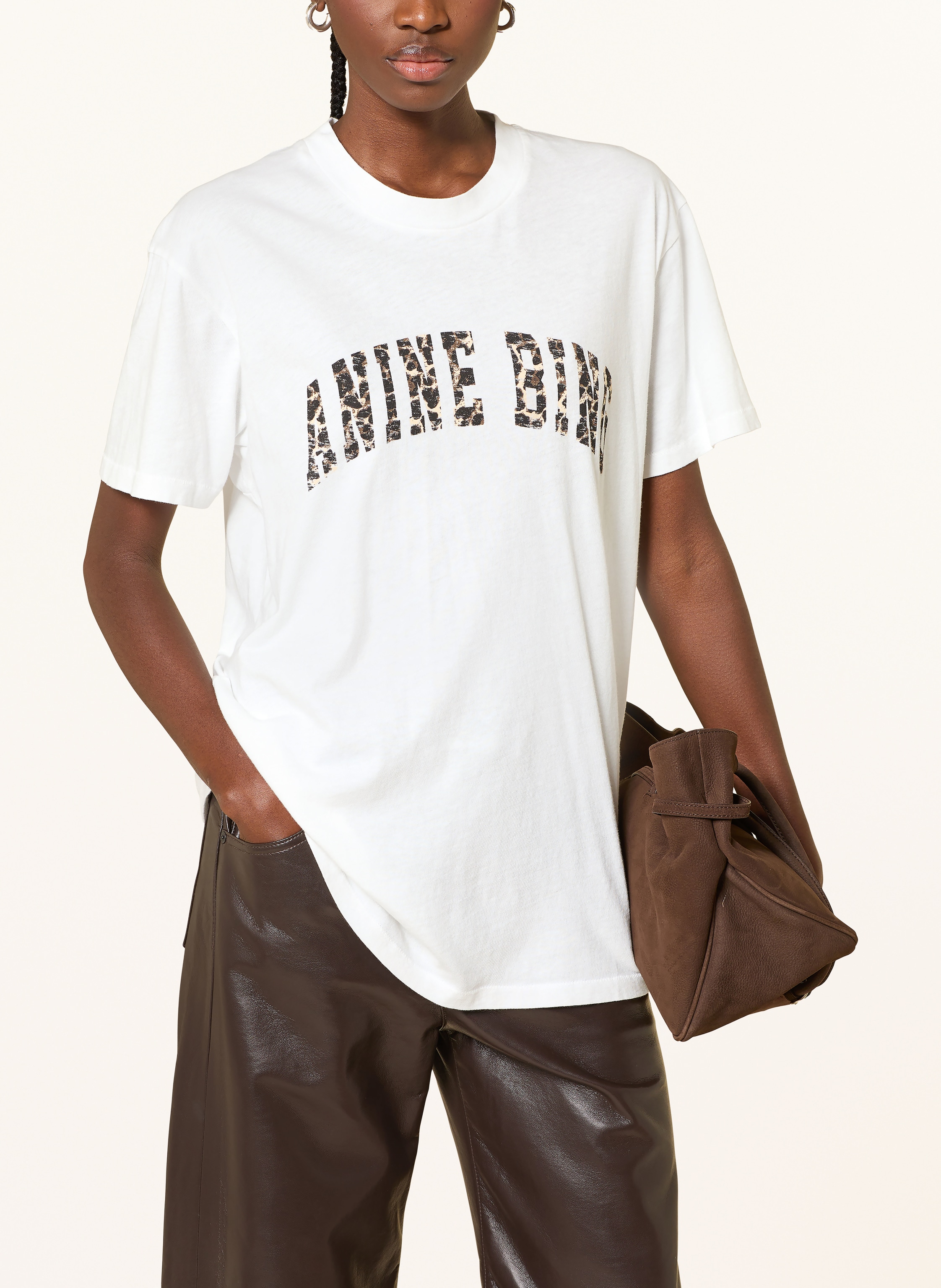Thumbnail - Anine Bing T-Shirt Walker weiss