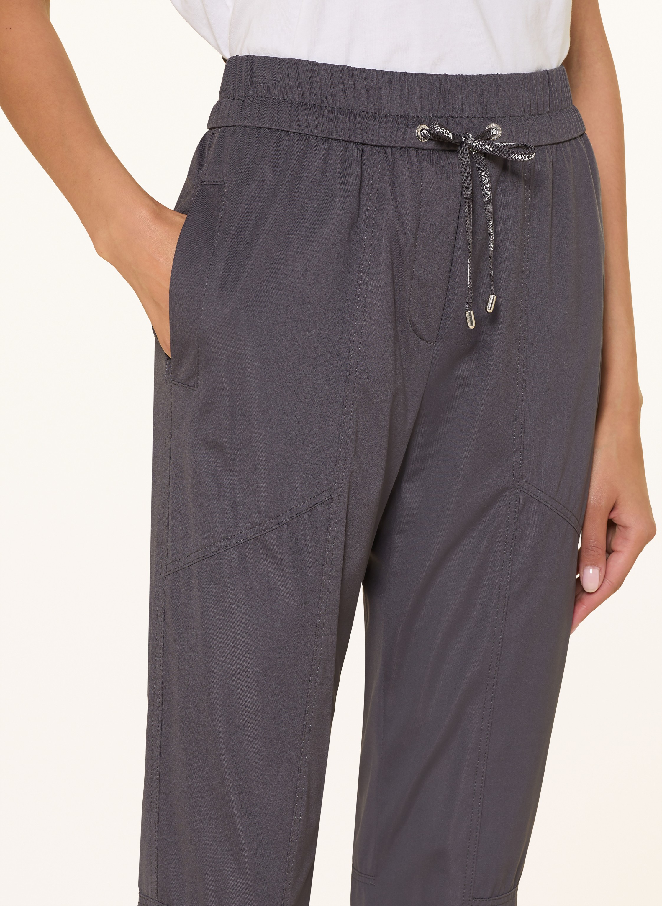 Thumbnail - Marc Cain Hose Rhodos Im Jogging-Stil blau