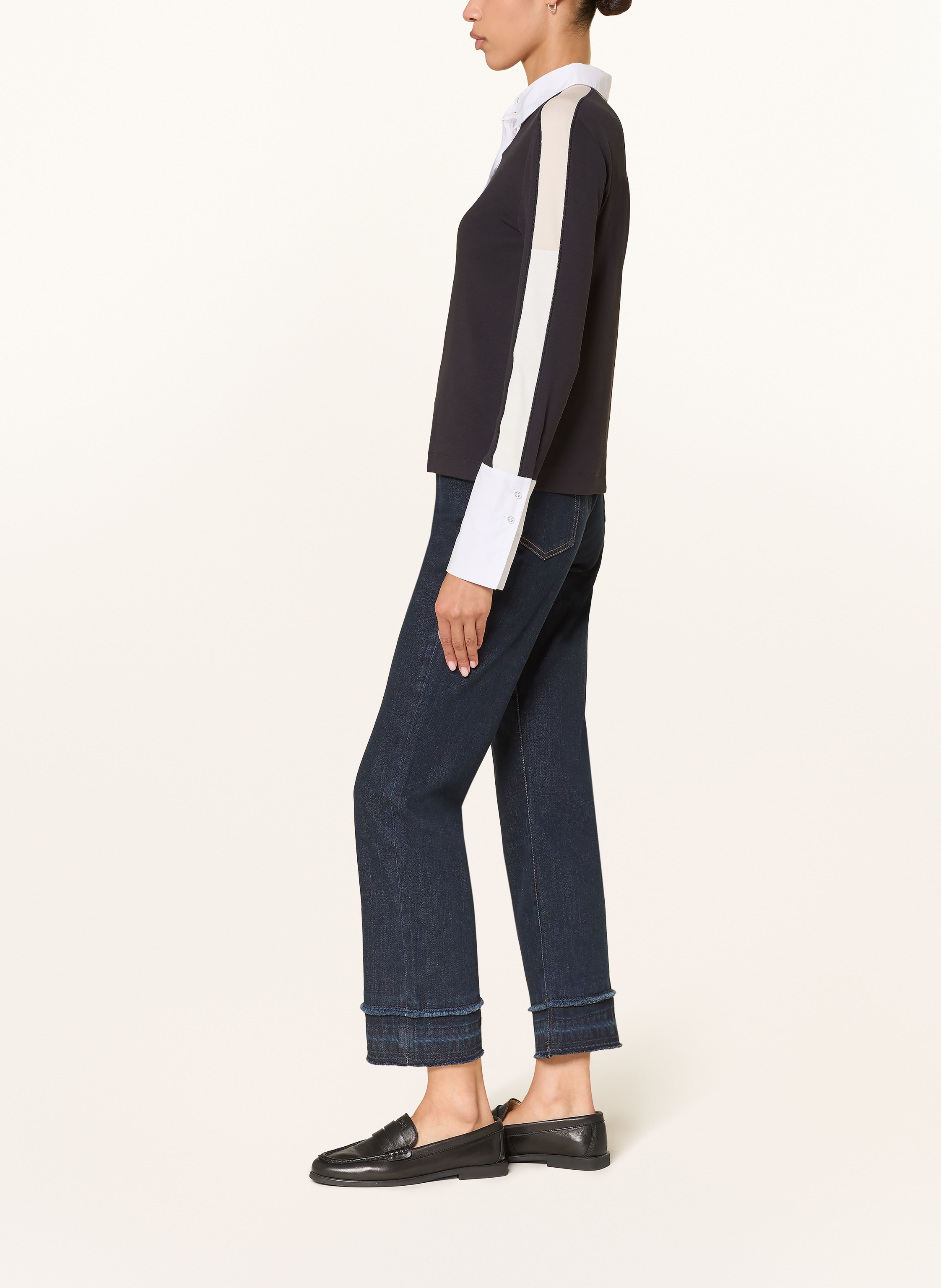 Thumbnail - Marc Cain Cropped Jeans Forli blau