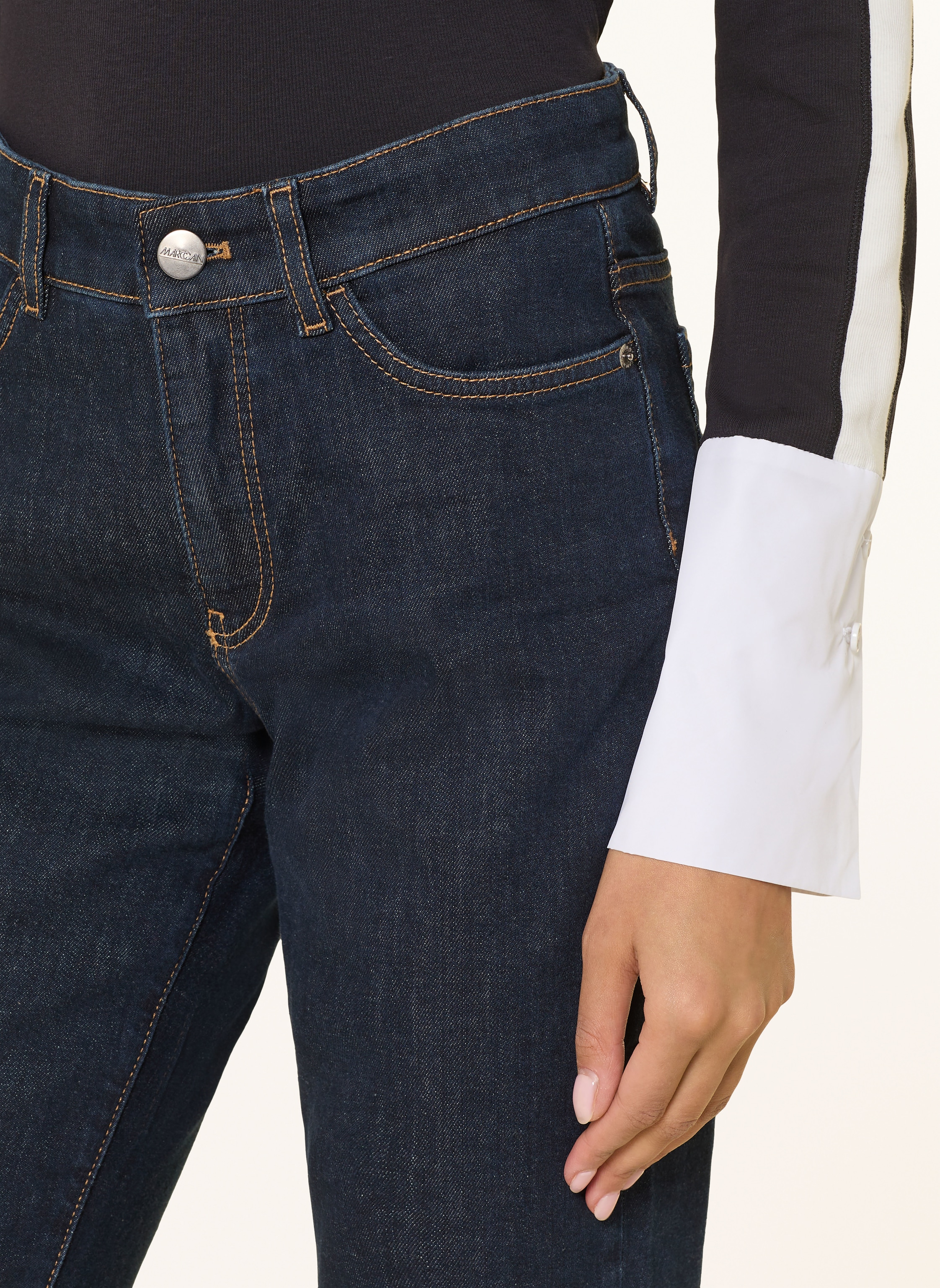 Thumbnail - Marc Cain Cropped Jeans Forli blau