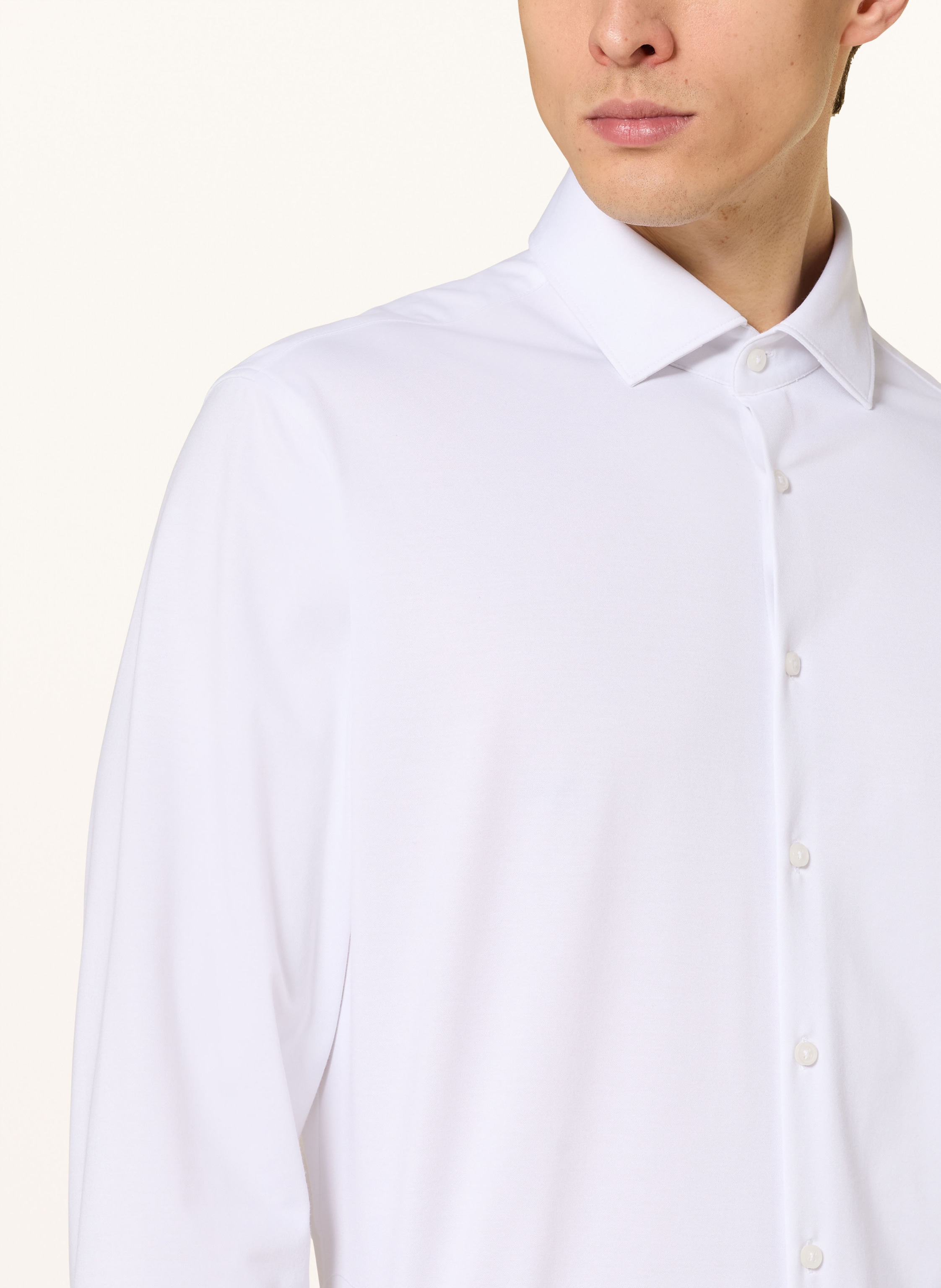 Thumbnail - Paul Jerseyhemd Shaped Fit weiss