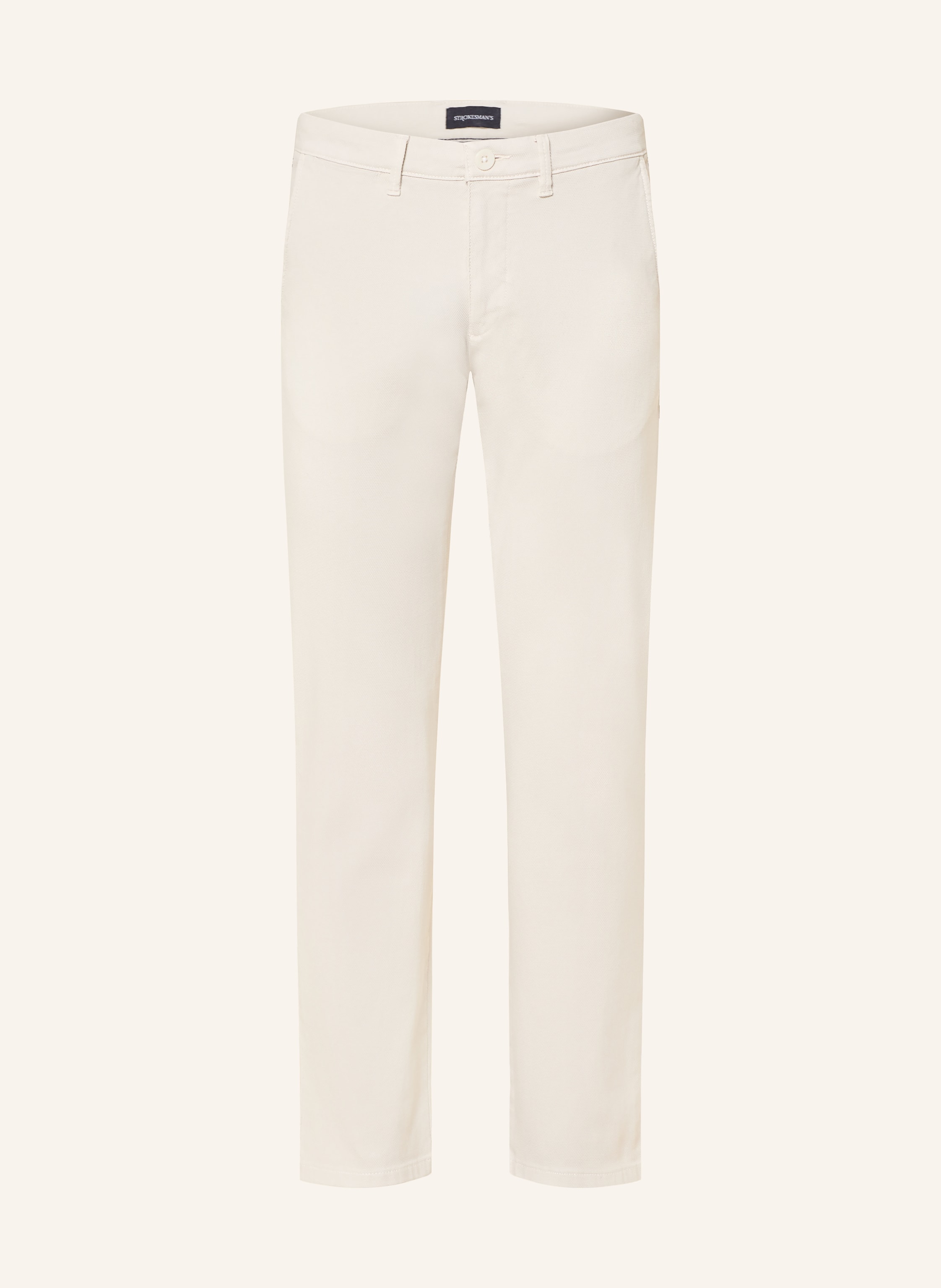 Strokesman's Piqué-Chino Slim Fit grau