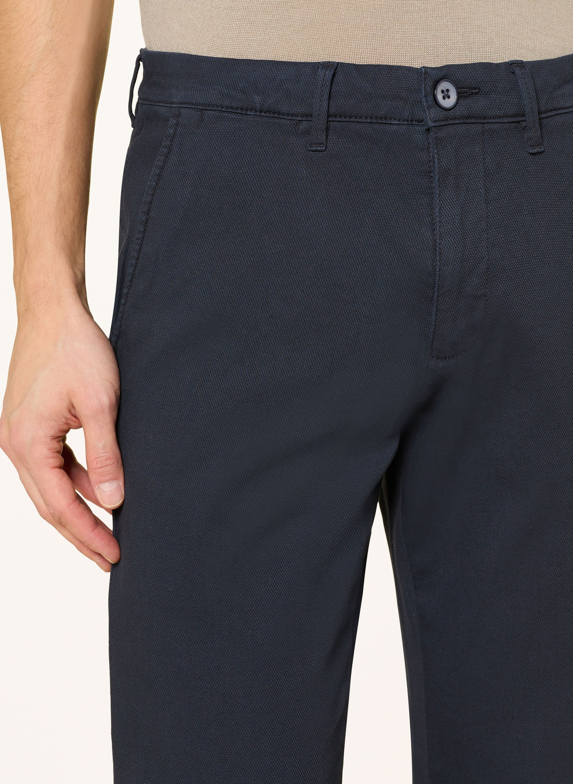 Thumbnail - Strokesman's Piqué-Chino Slim Fit blau