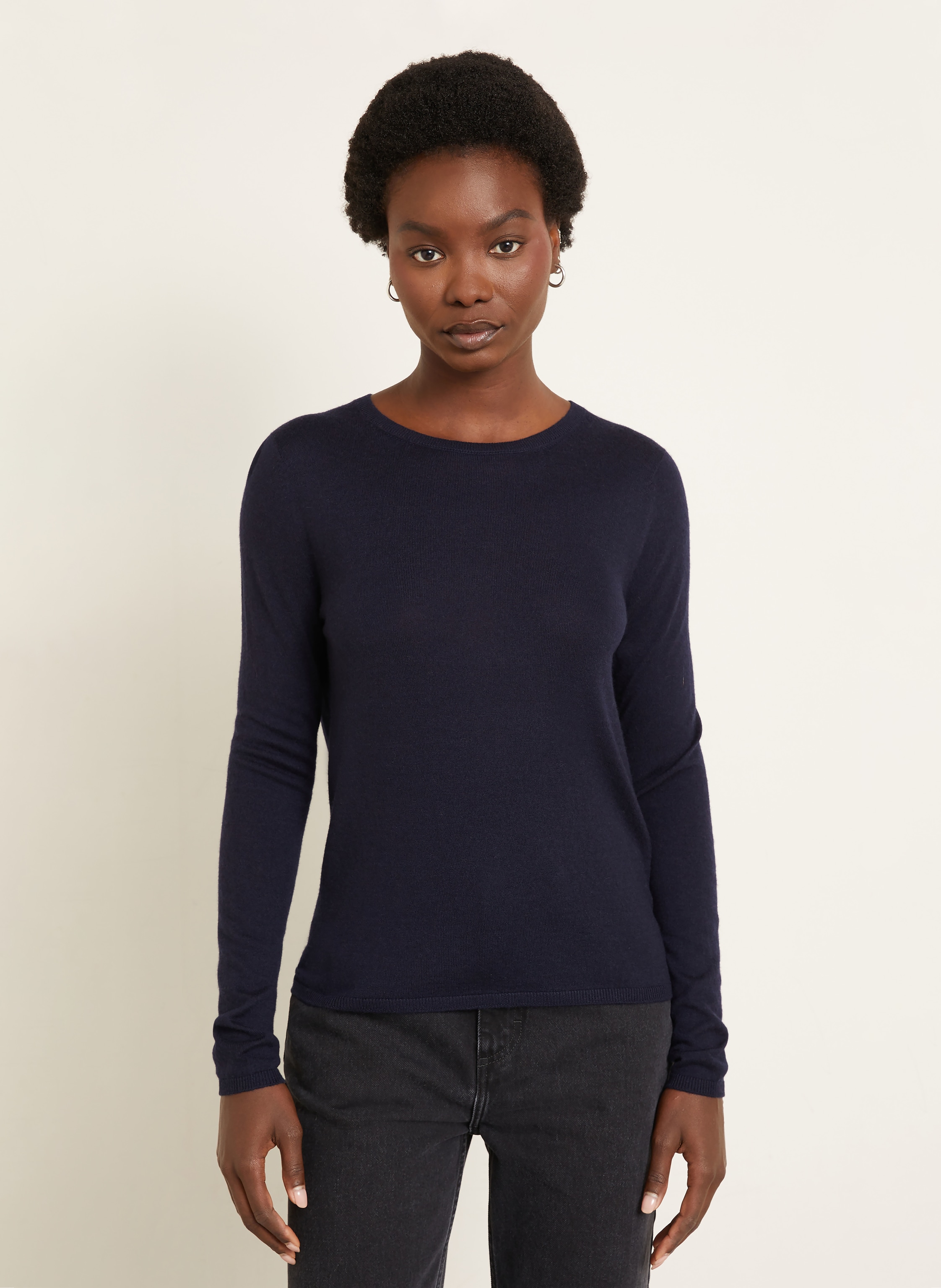 Thumbnail - Iris Von Arnim Cashmere-Pullover Laureen Mit Seide blau