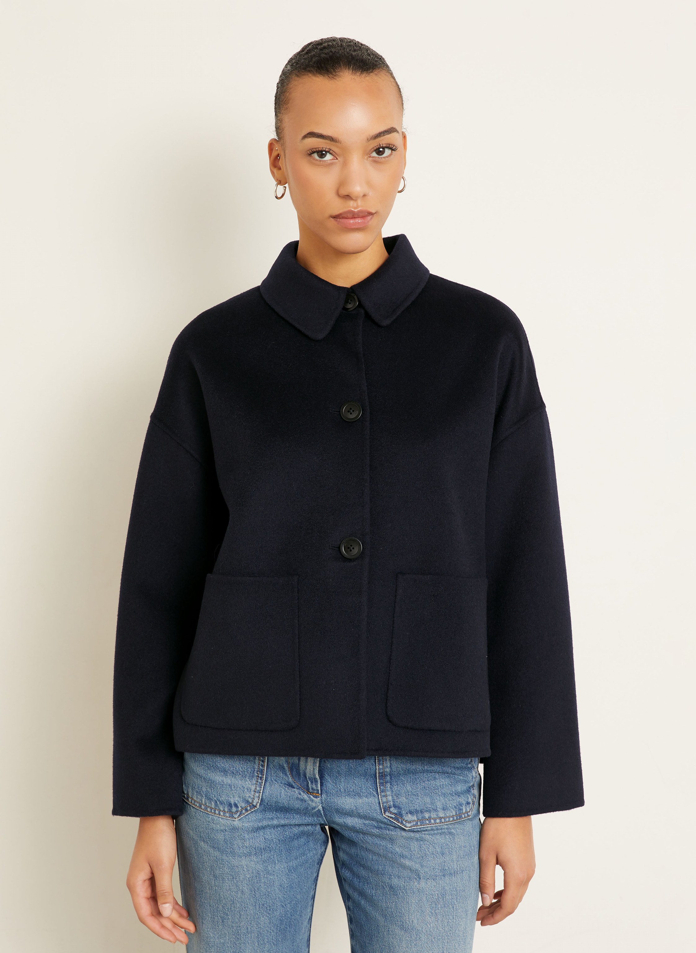 Thumbnail - Iris Von Arnim Jacke Davia Mit Cashmere blau