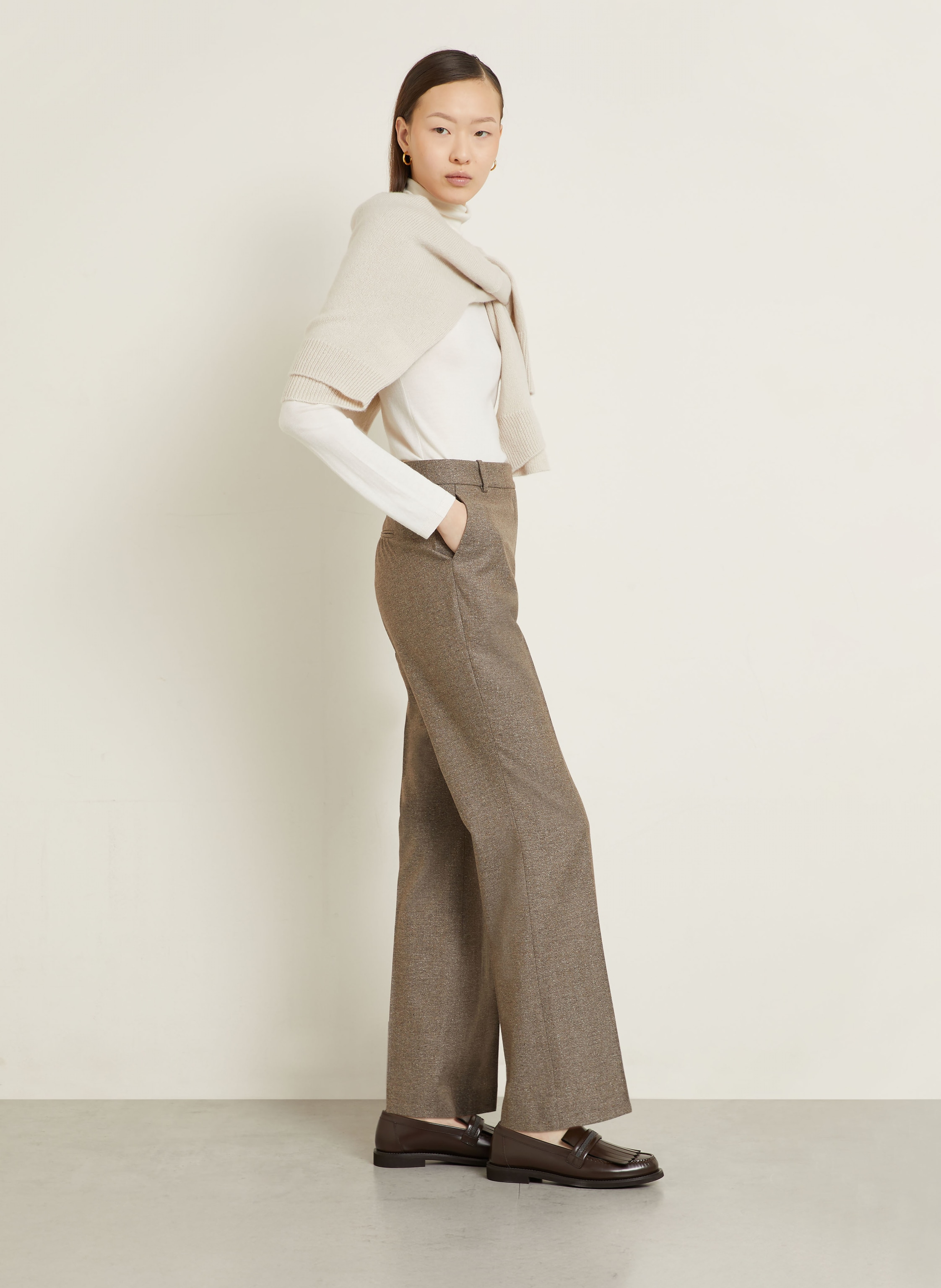 Thumbnail - Iris Von Arnim Marlenehose Lumira beige