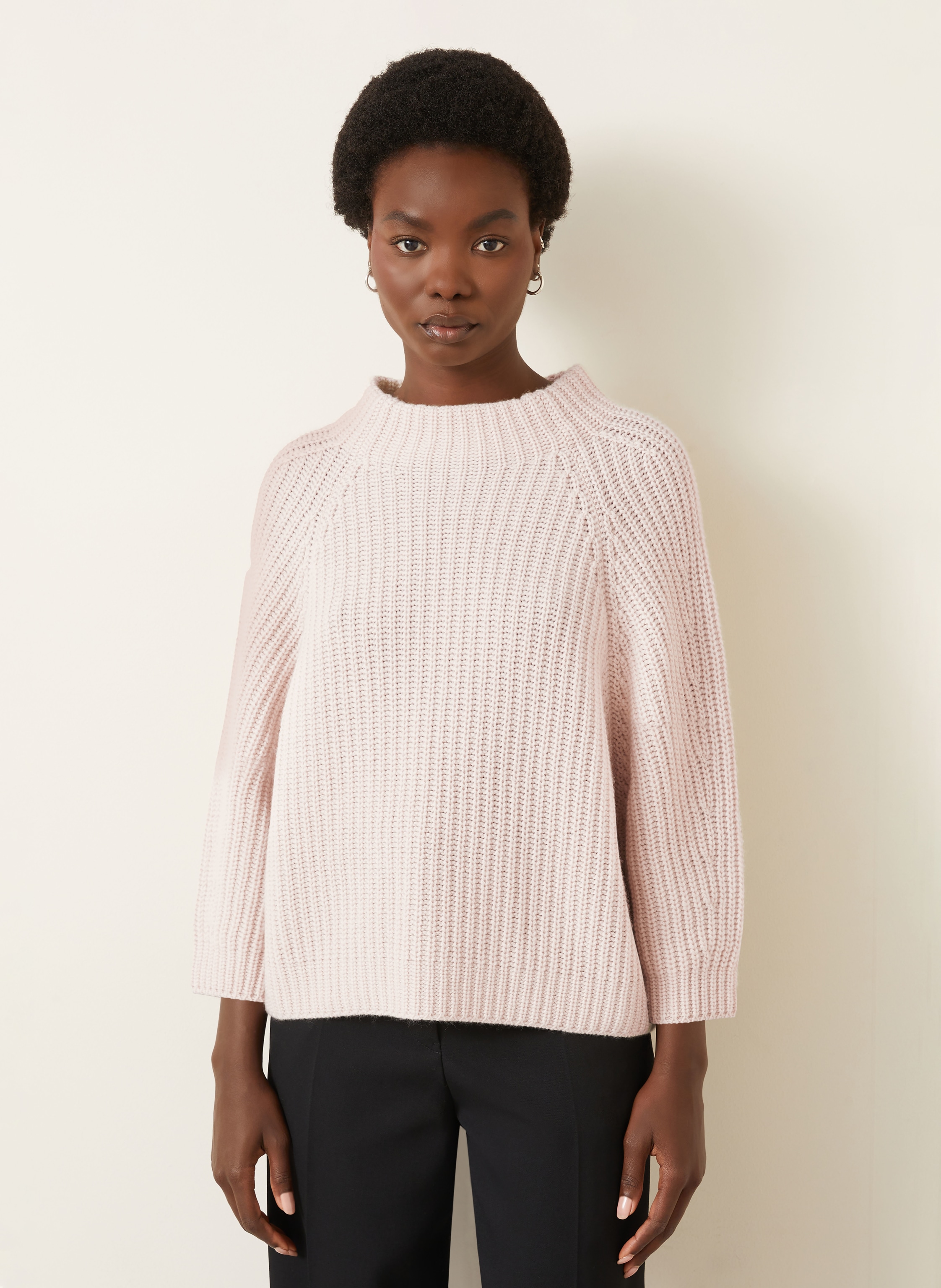 Thumbnail - Iris Von Arnim Cashmere-Pullover Fallou Mit 3/4-Arm beige
