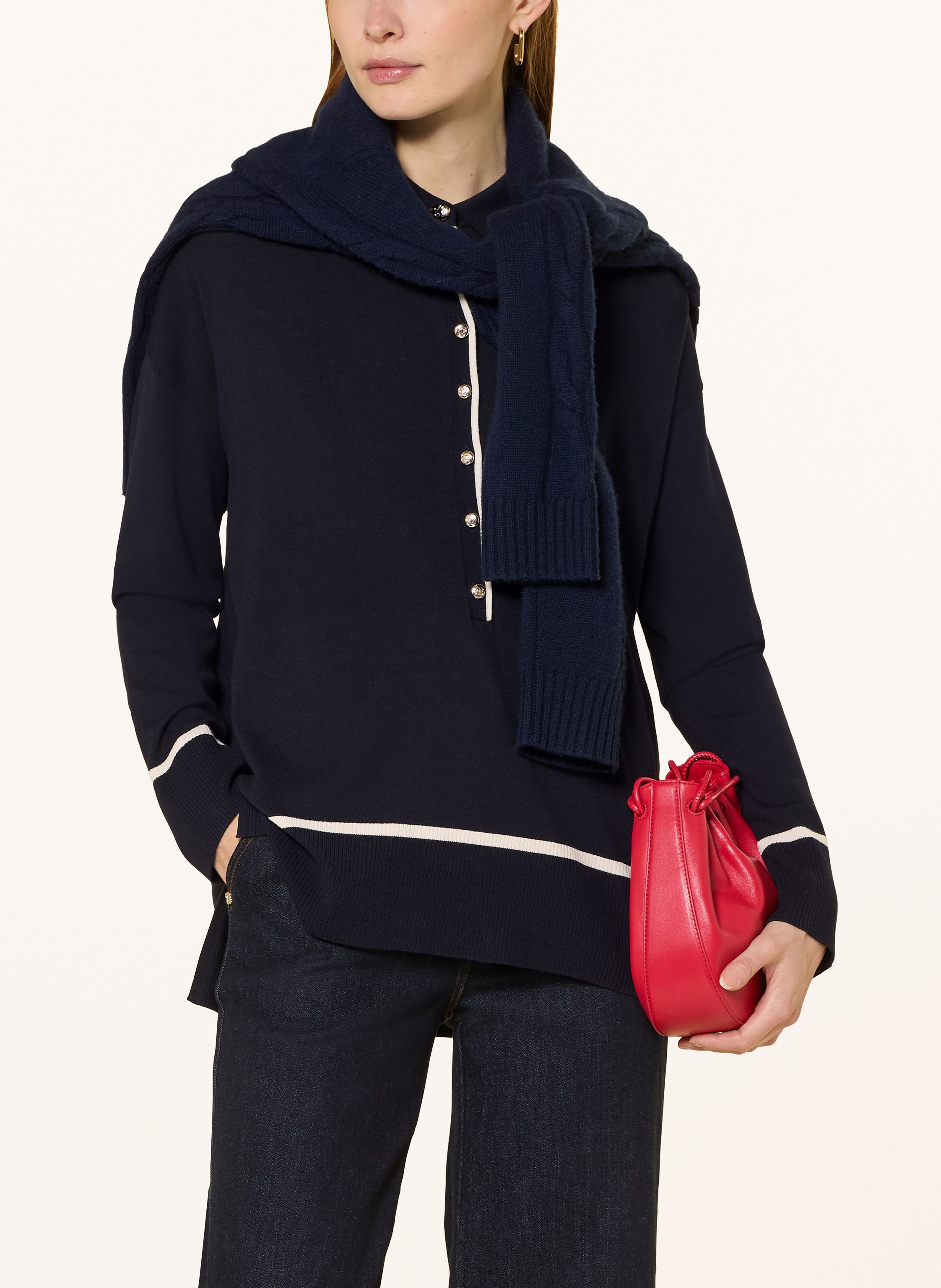 Thumbnail - Elena Miro Pullover blau