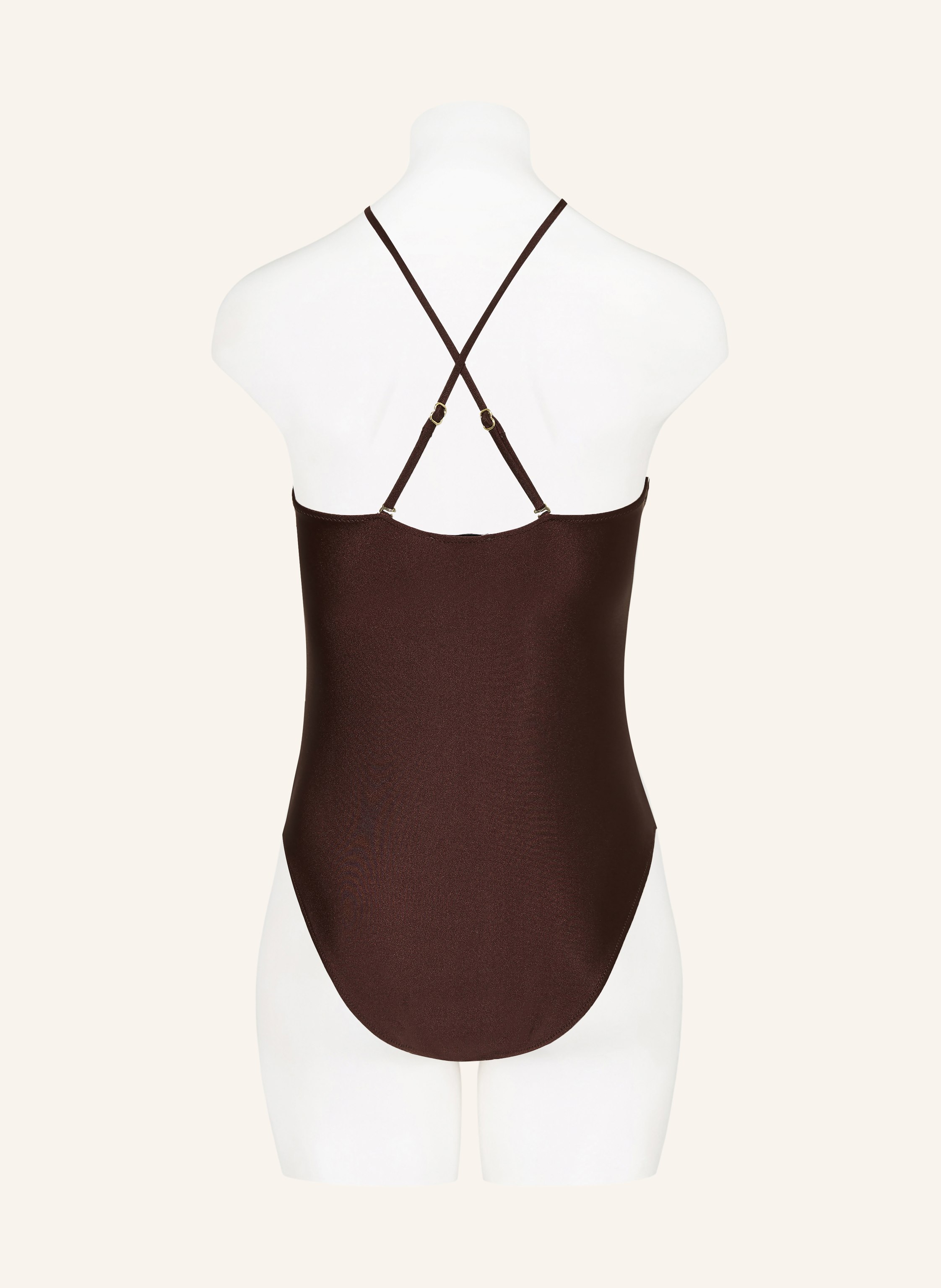 Thumbnail - Mrs & Hugs Bandeau-Badeanzug Mit Cut-Outs braun