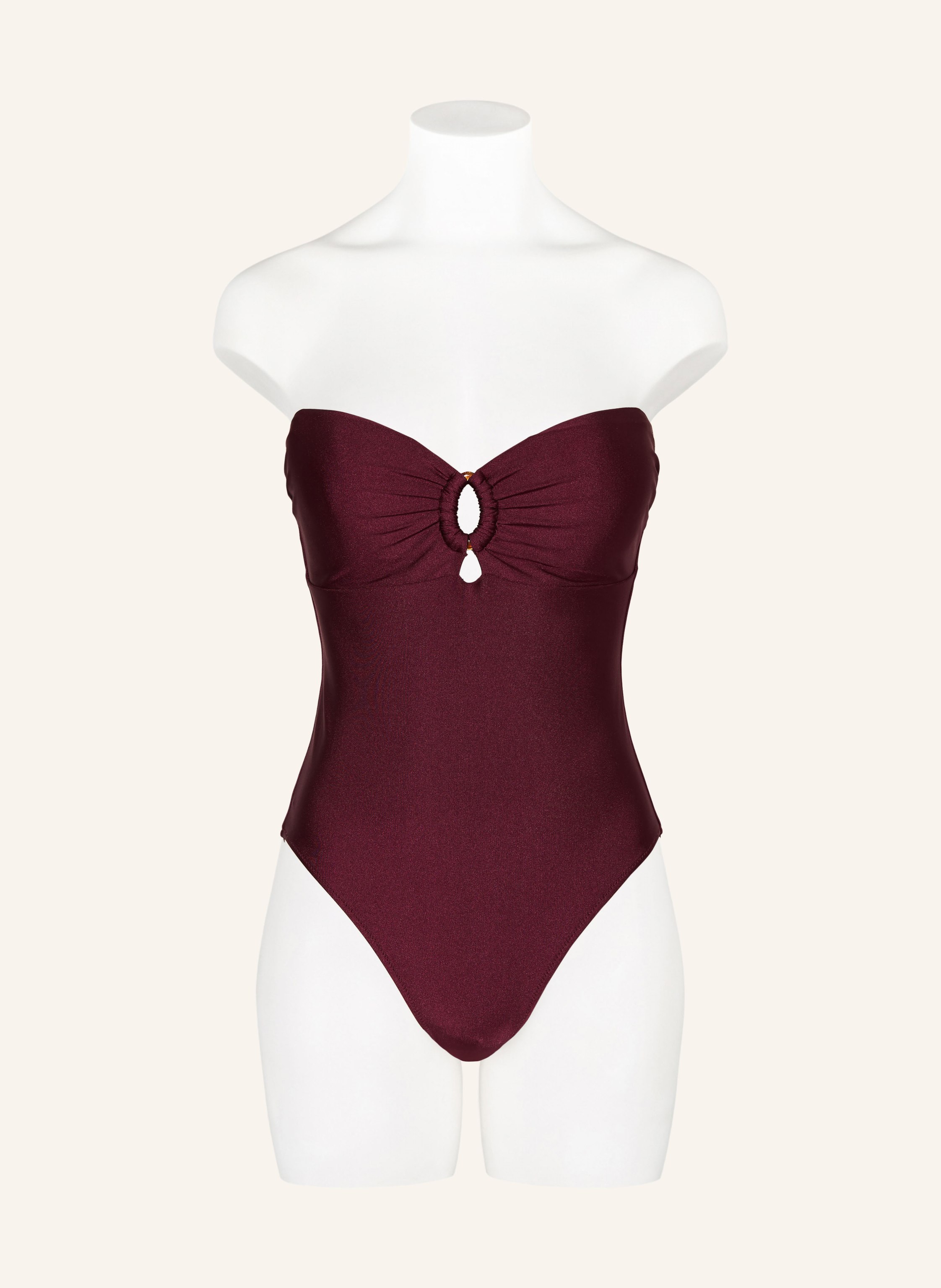 Thumbnail - Mrs & Hugs Bandeau-Badeanzug Mit Cut-Outs lila