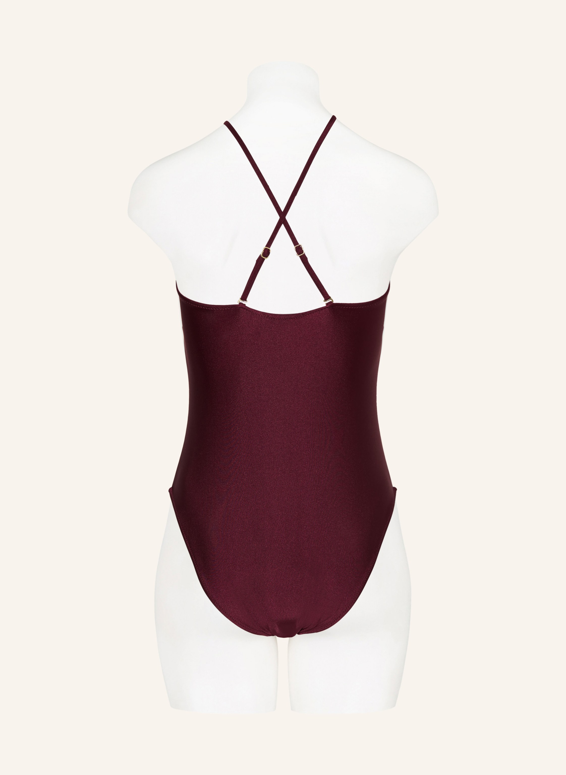 Thumbnail - Mrs & Hugs Bandeau-Badeanzug Mit Cut-Outs lila