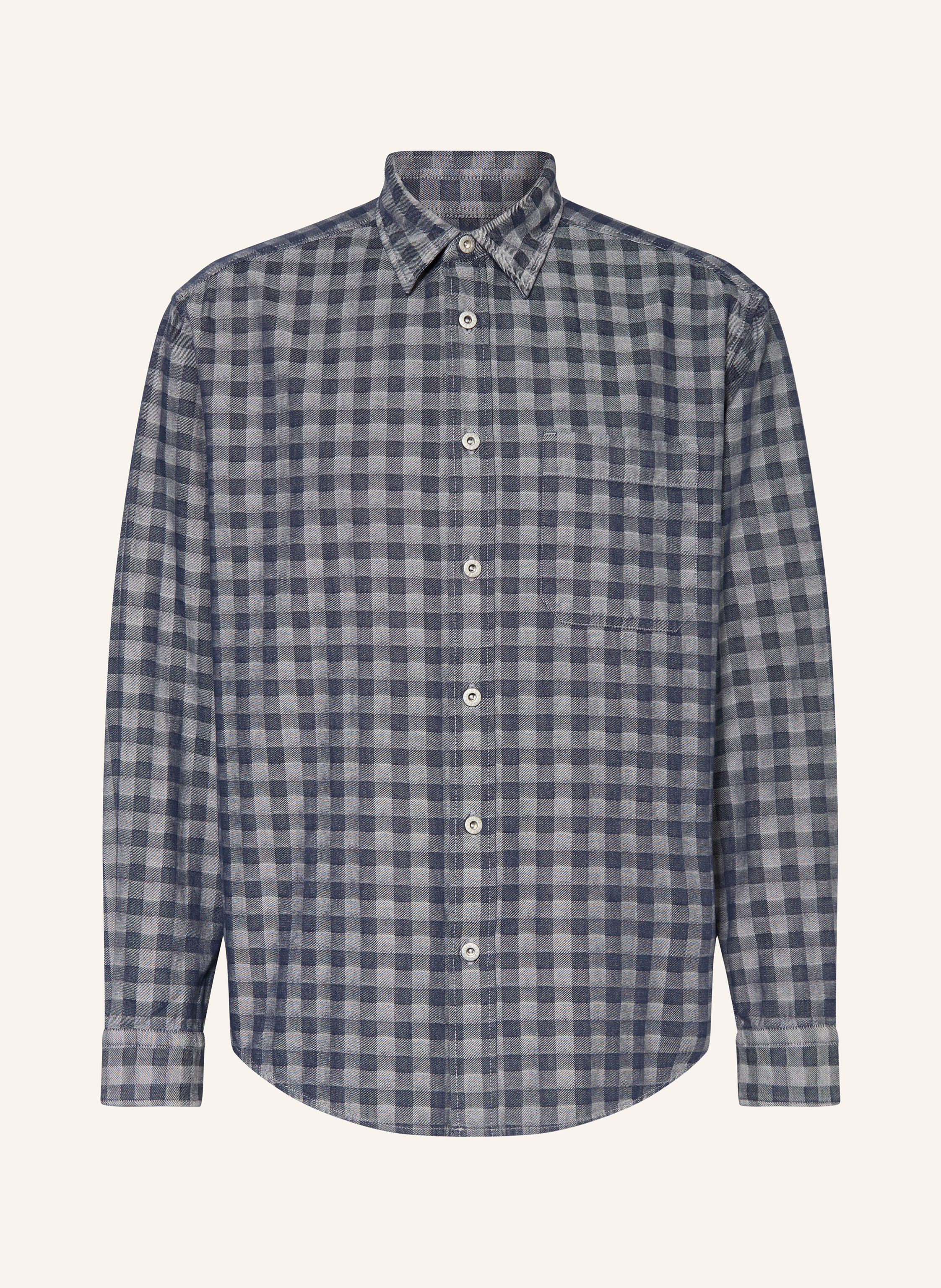 Hugo Hugo Hemd Ebalto Comfort Fit blau in DUNKELBLAU / WEISS