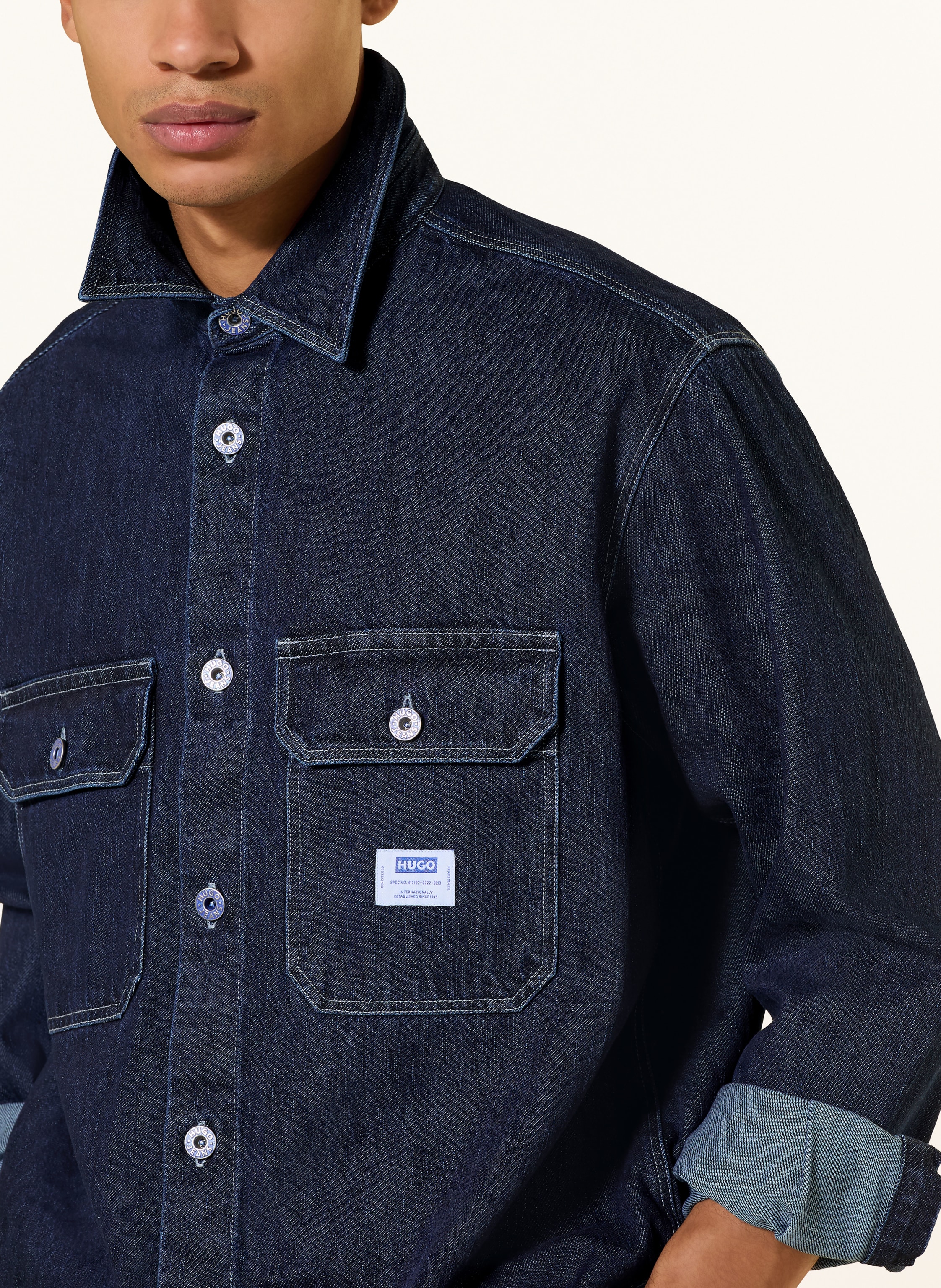 Thumbnail - Hugo Jeans-Overshirt Ebolt blau