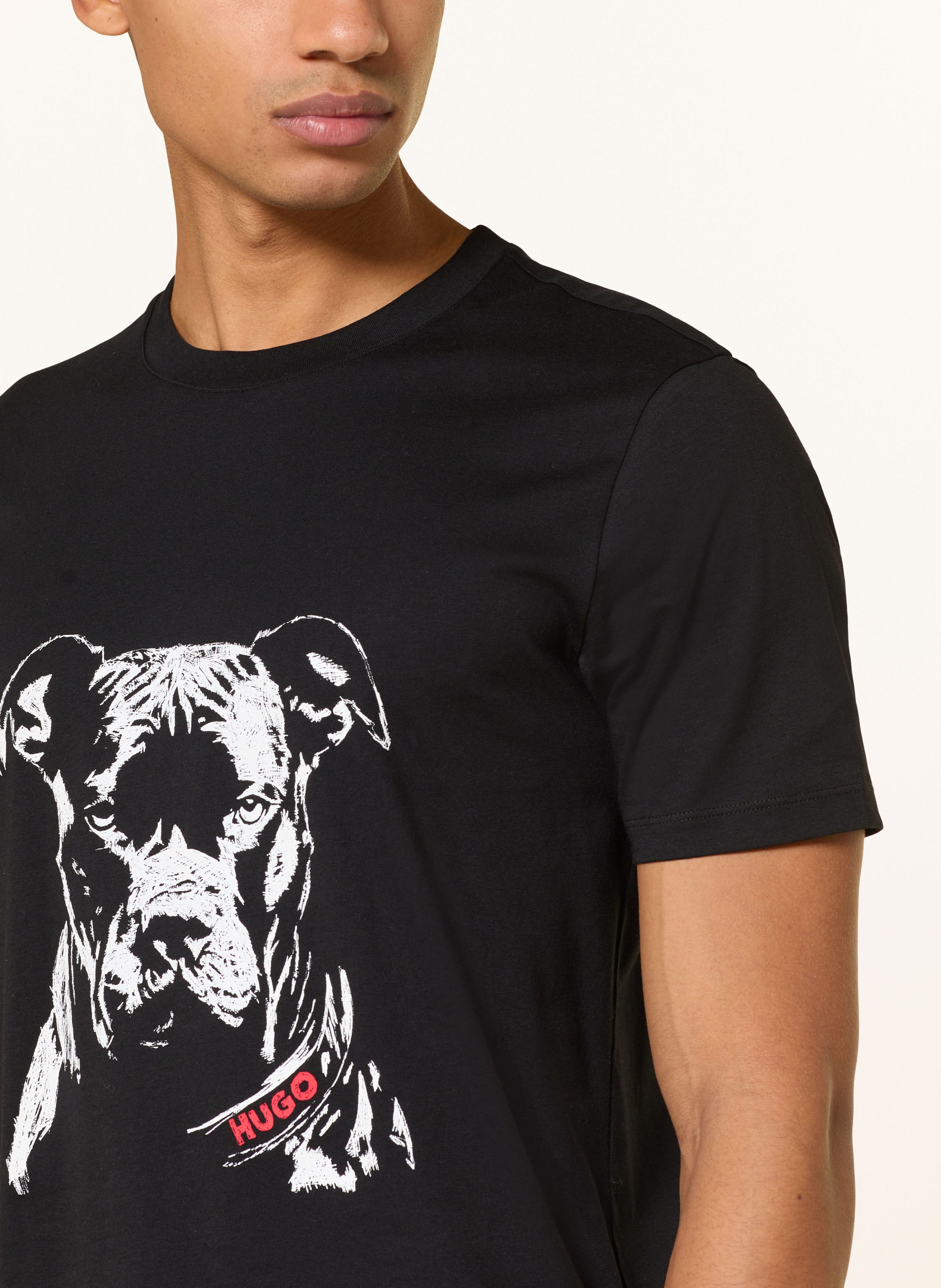 Thumbnail - Hugo T-Shirt Dubrox schwarz