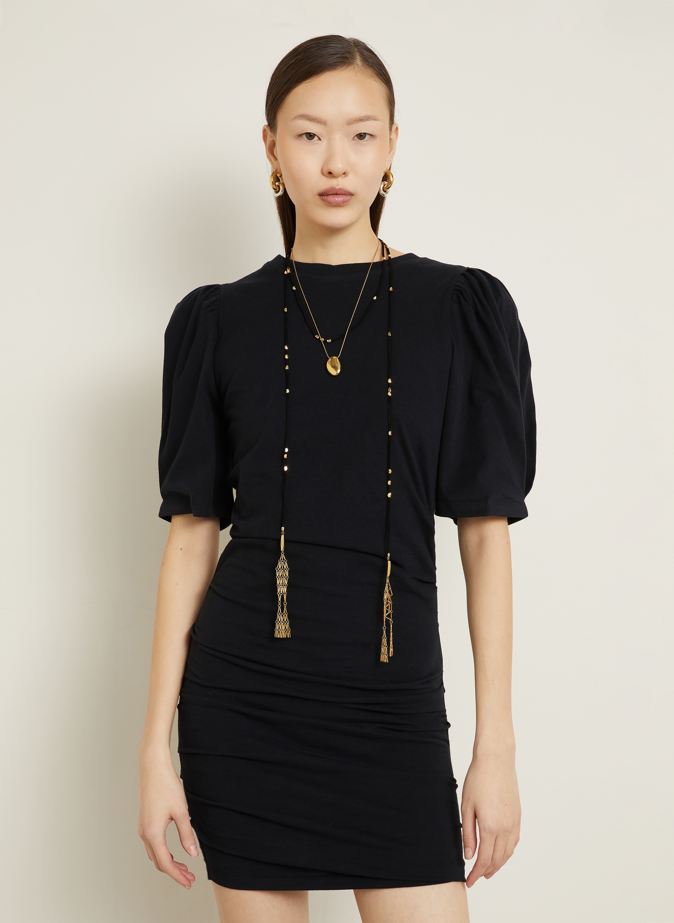 Thumbnail - Isabel Marant Cocktailkleid Mylda Aus Jersey schwarz