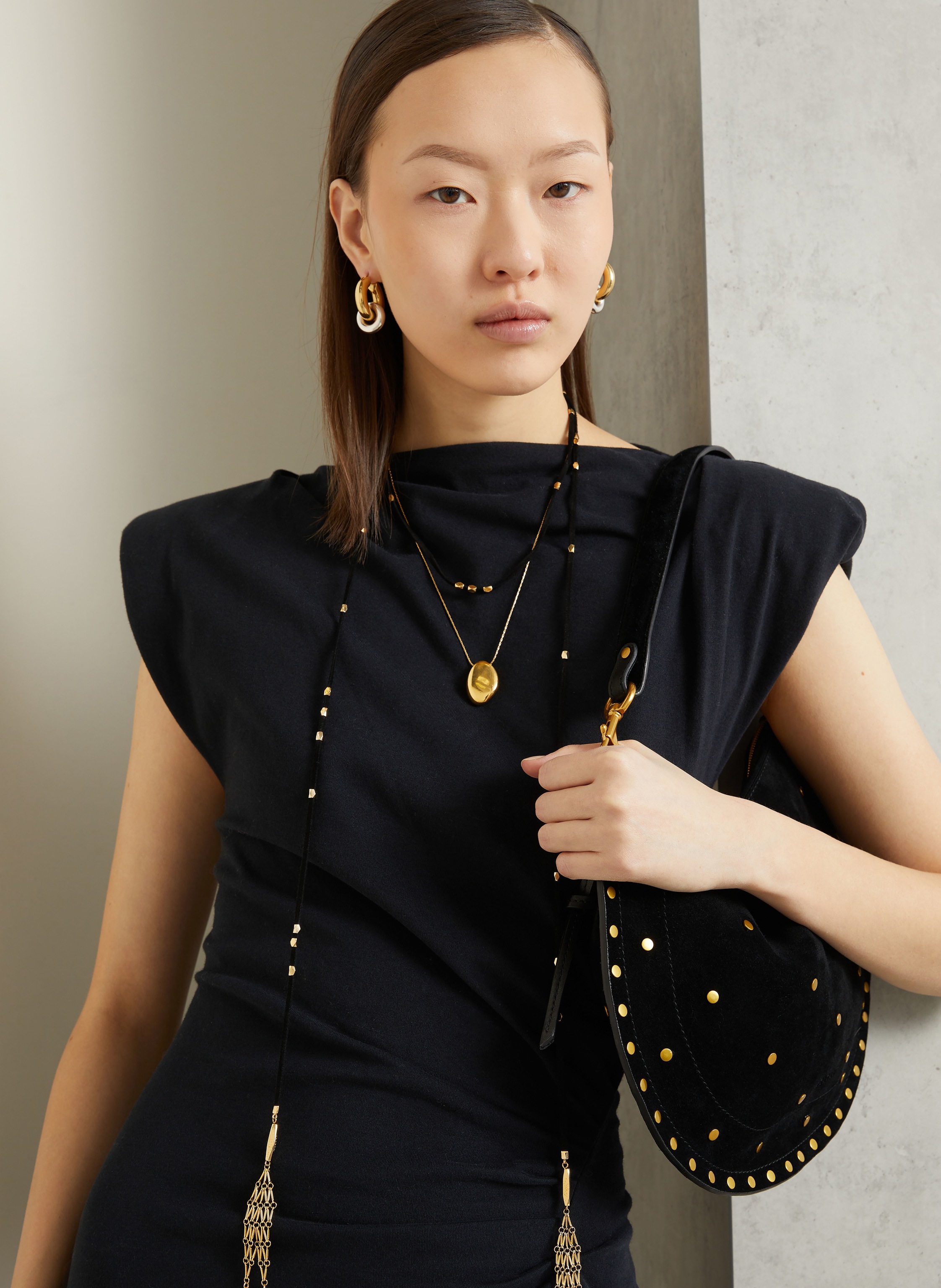 Thumbnail - Isabel Marant Jerseykleid Nadela schwarz