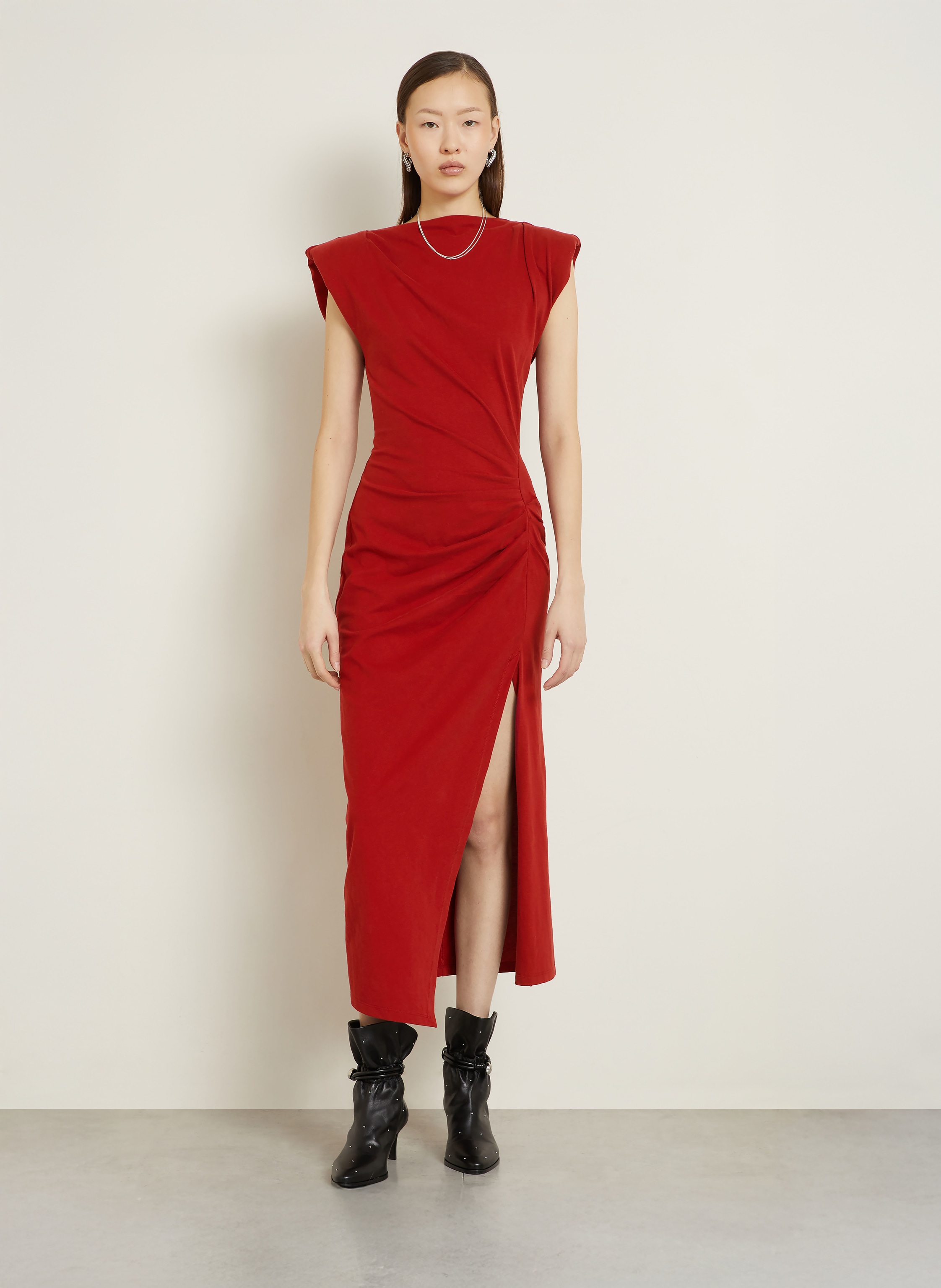 Thumbnail - Isabel Marant Jerseykleid Nadela rot