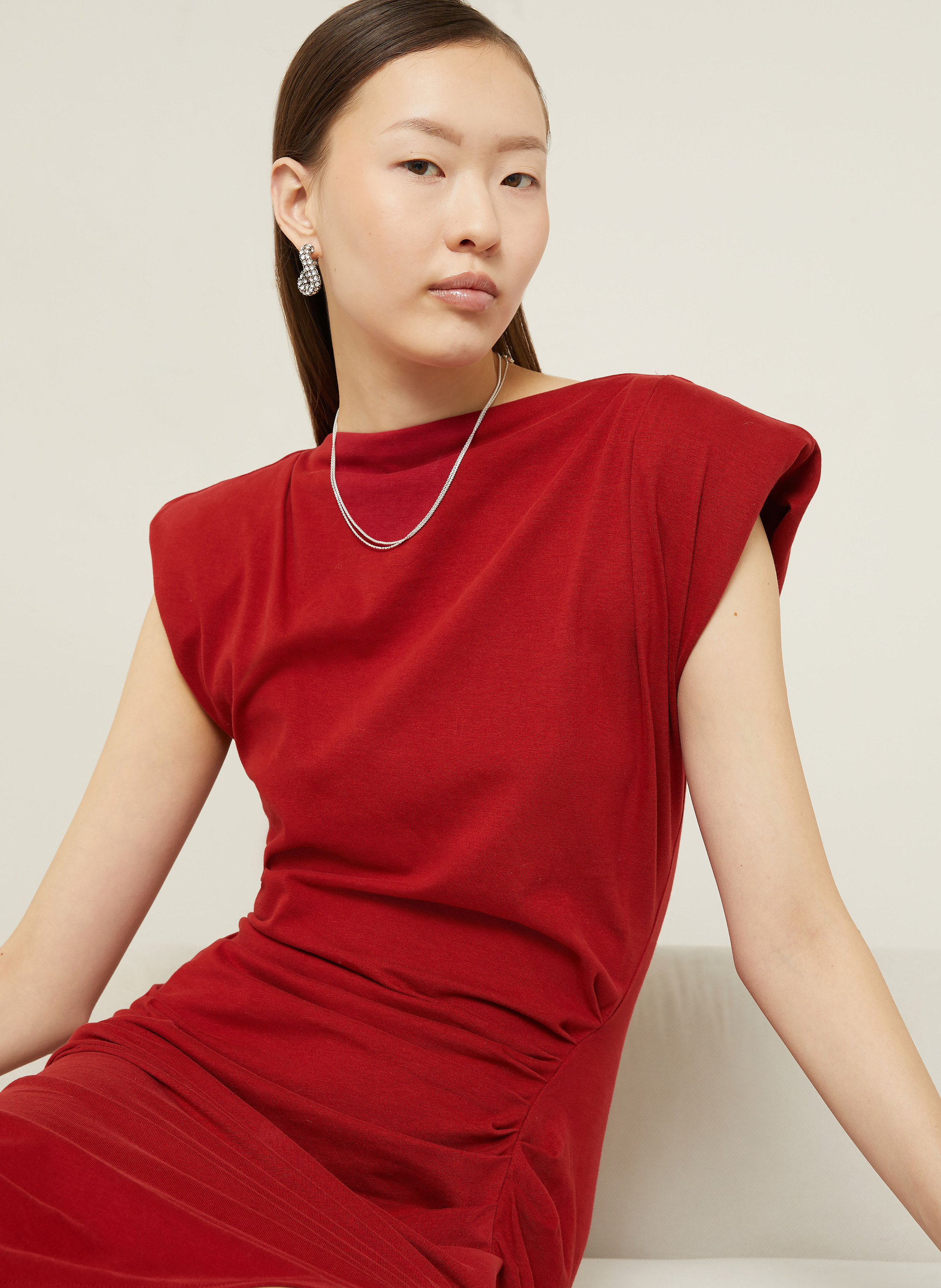 Thumbnail - Isabel Marant Jerseykleid Nadela rot