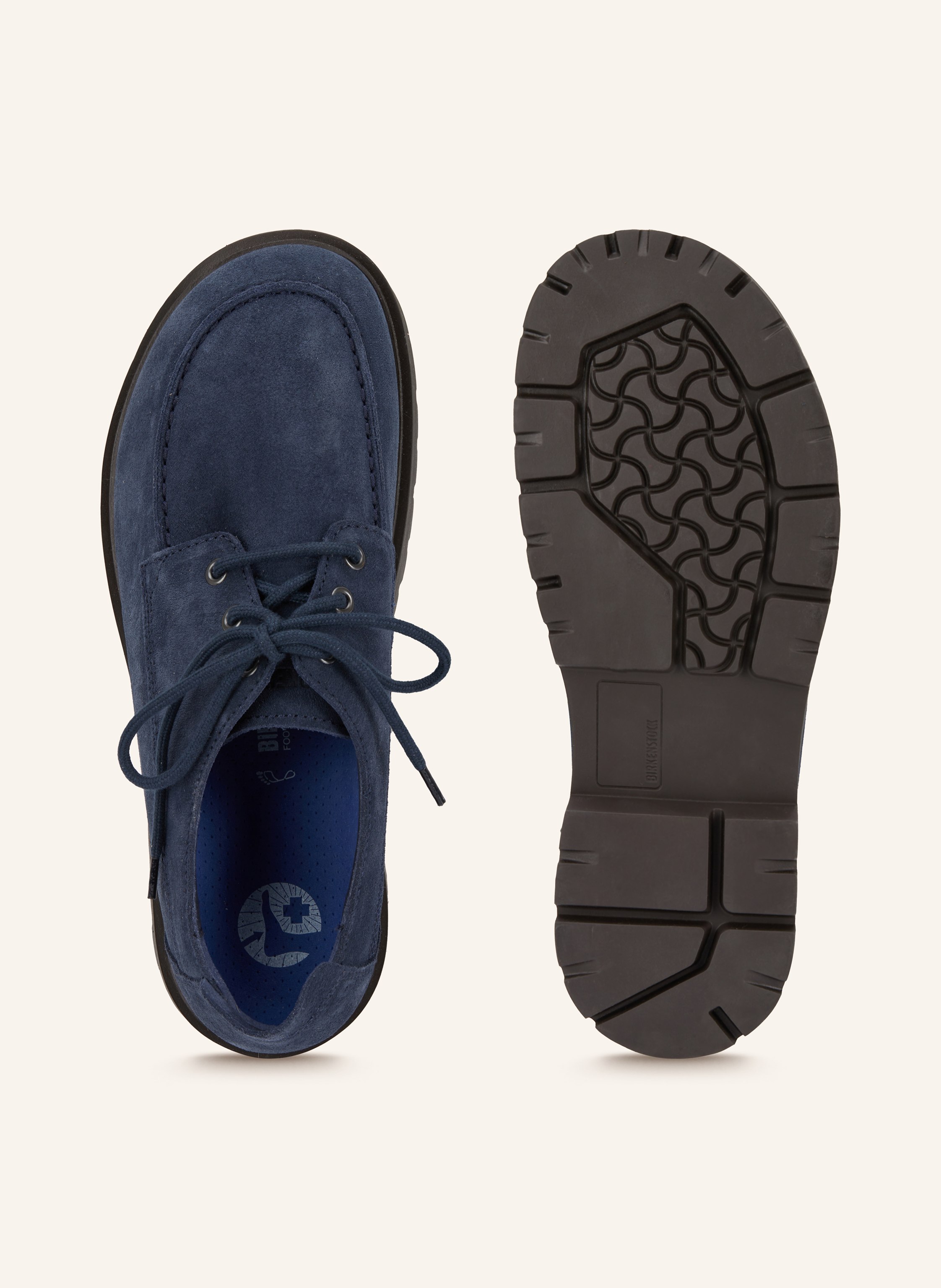 Thumbnail - Birkenstock Schnürer Highwood Moc Lace blau