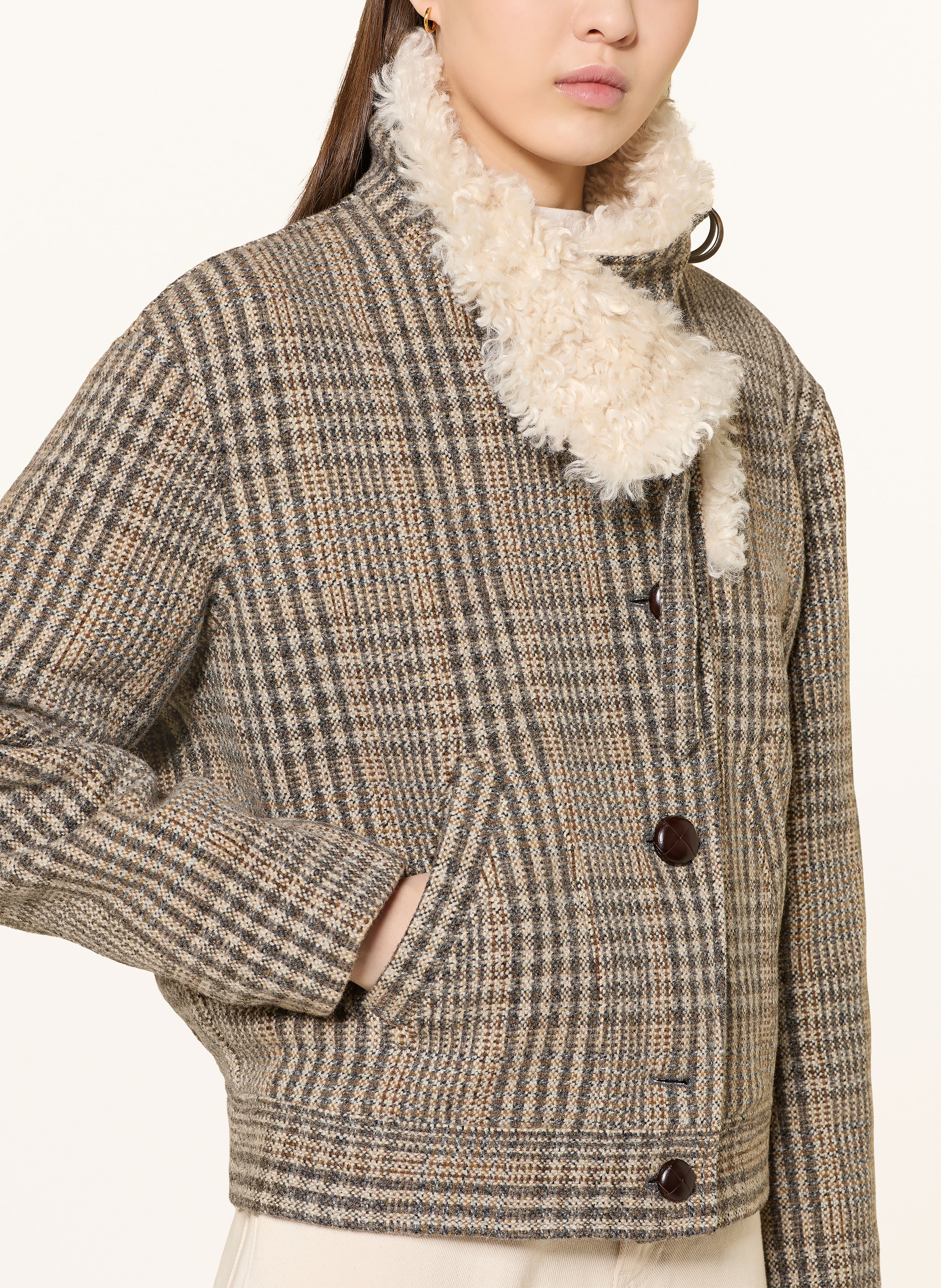 Thumbnail - Marant Étoile Cabanjacke Fadia beige