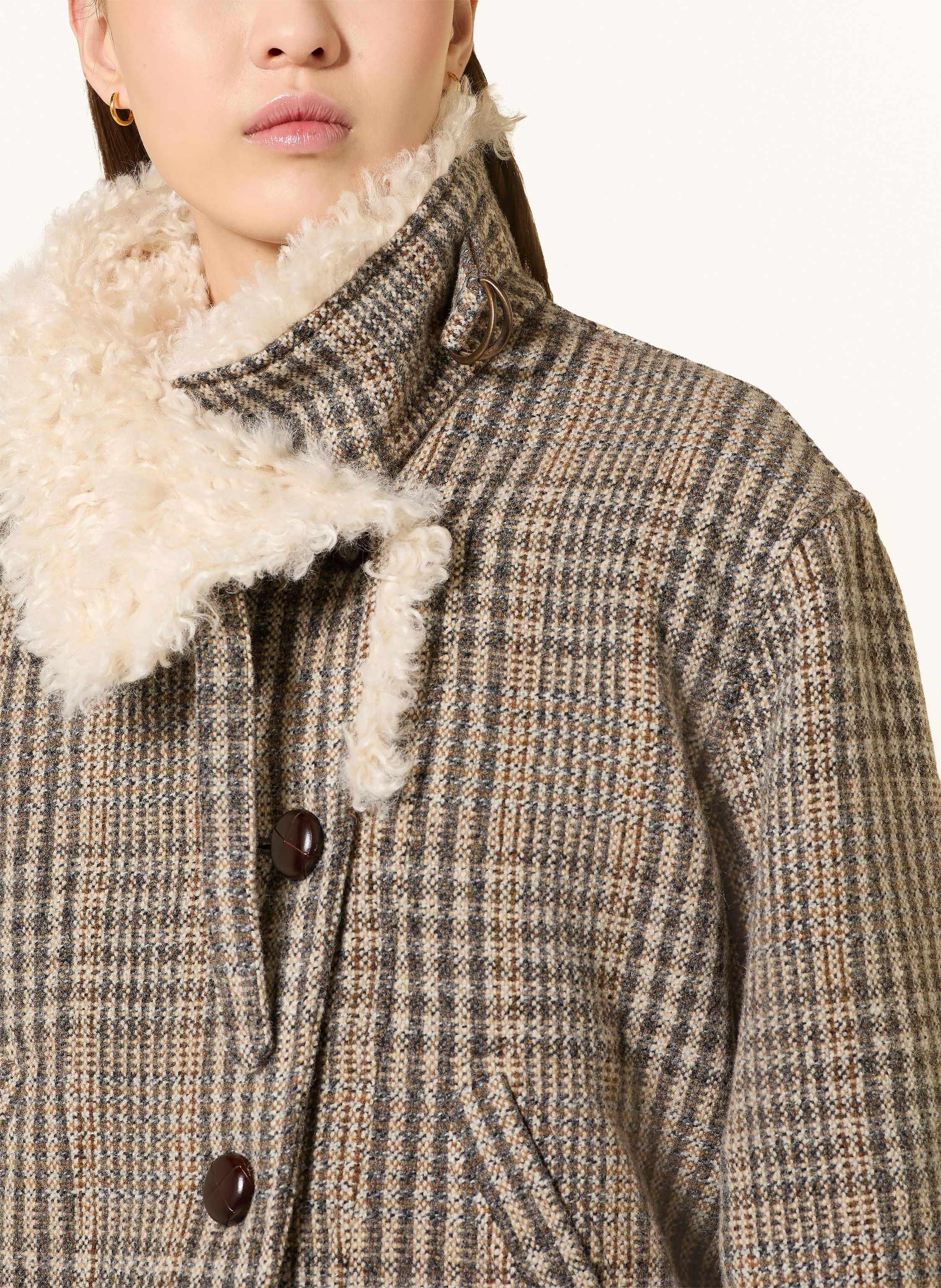 Thumbnail - Marant Étoile Cabanjacke Fadia beige