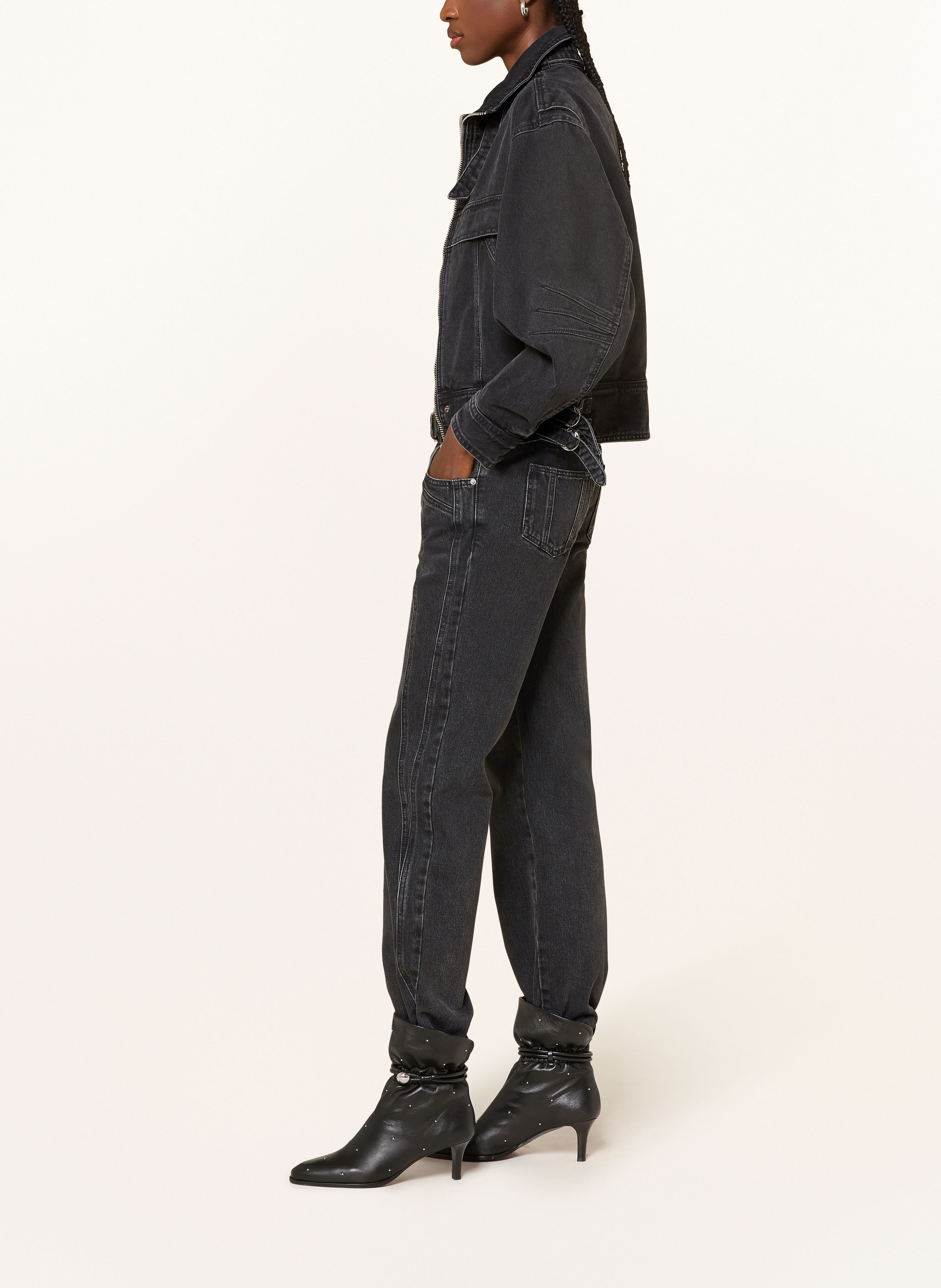 Thumbnail - Marant Étoile Straight Jeans Jaylis schwarz