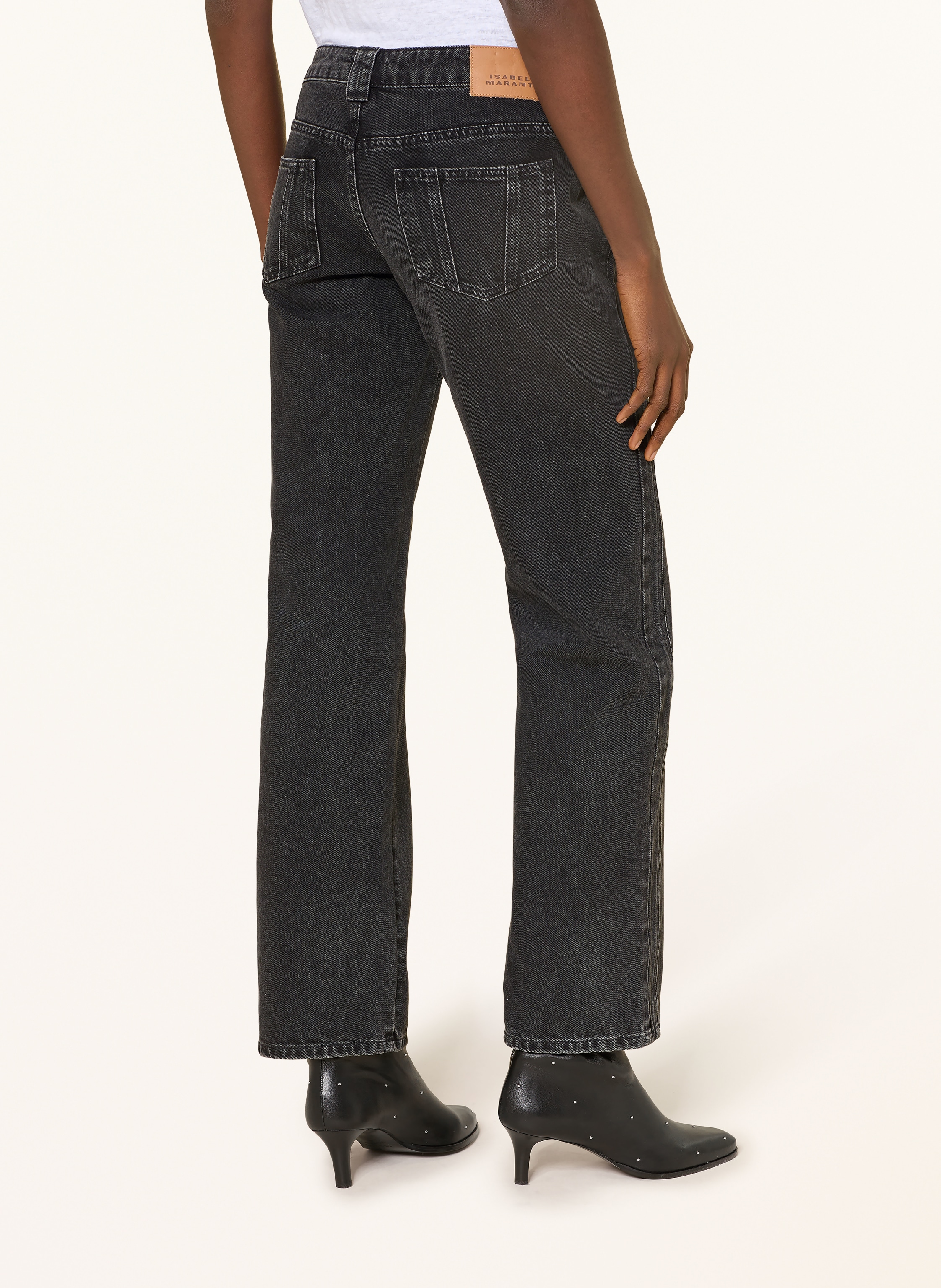 Thumbnail - Marant Étoile Straight Jeans Jaylis schwarz