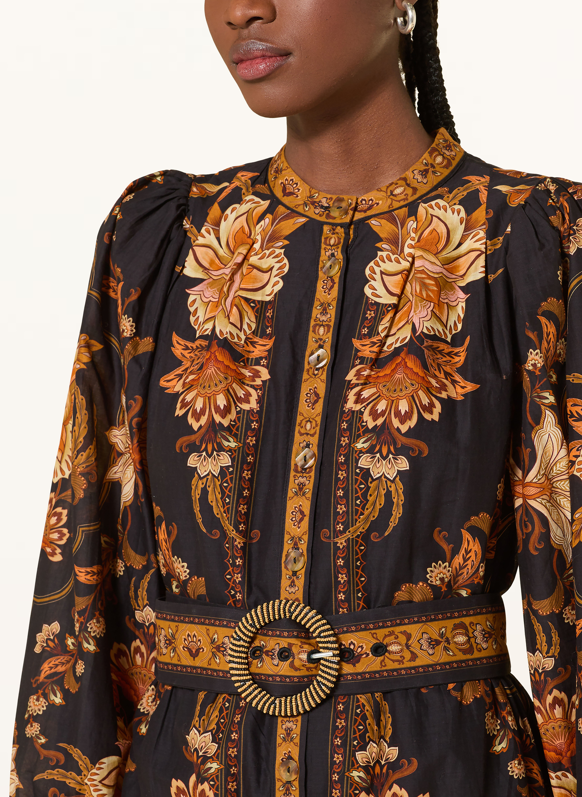 Thumbnail - Farm Rio Kleid Majestic Garden schwarz