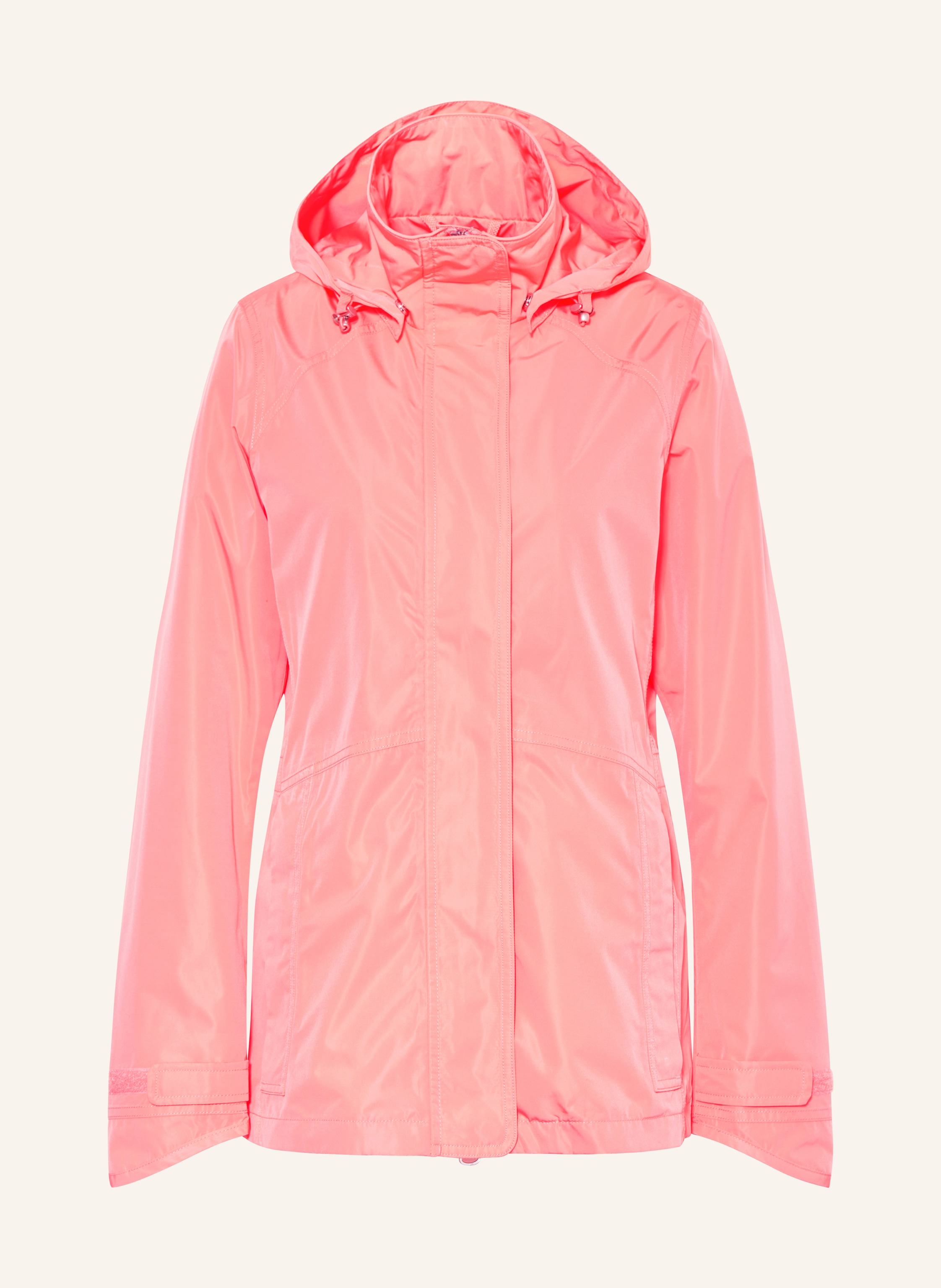 Wellensteyn Regenjacke Tirol Lady Mit Abnehmbarer Kapuze orange