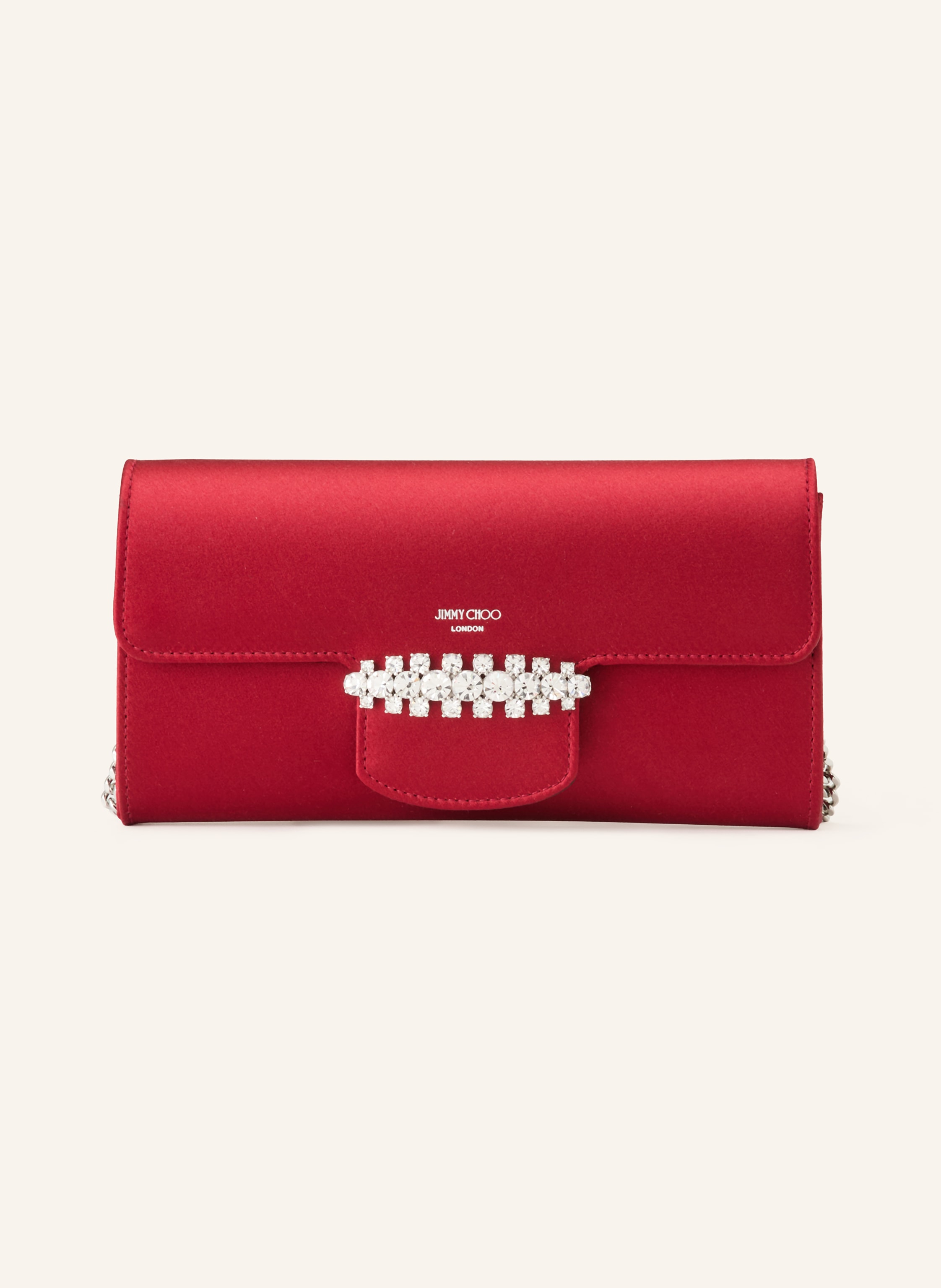 Jimmy Choo Jimmy Choo Clutch Bing Mit Schmucksteinen rot in DUNKELROT