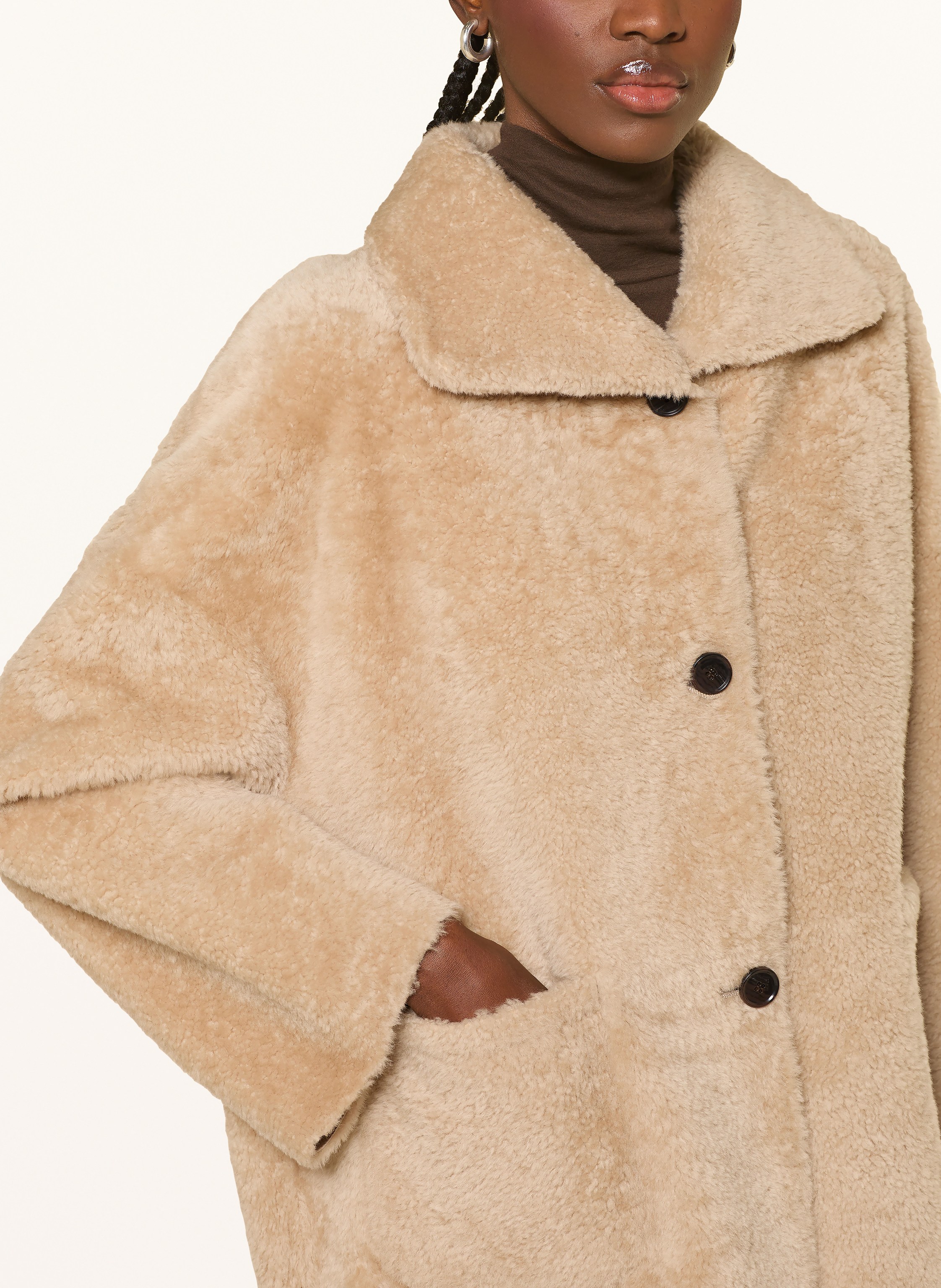 Thumbnail - Arma Lederjacke Isabella Zum Wenden beige