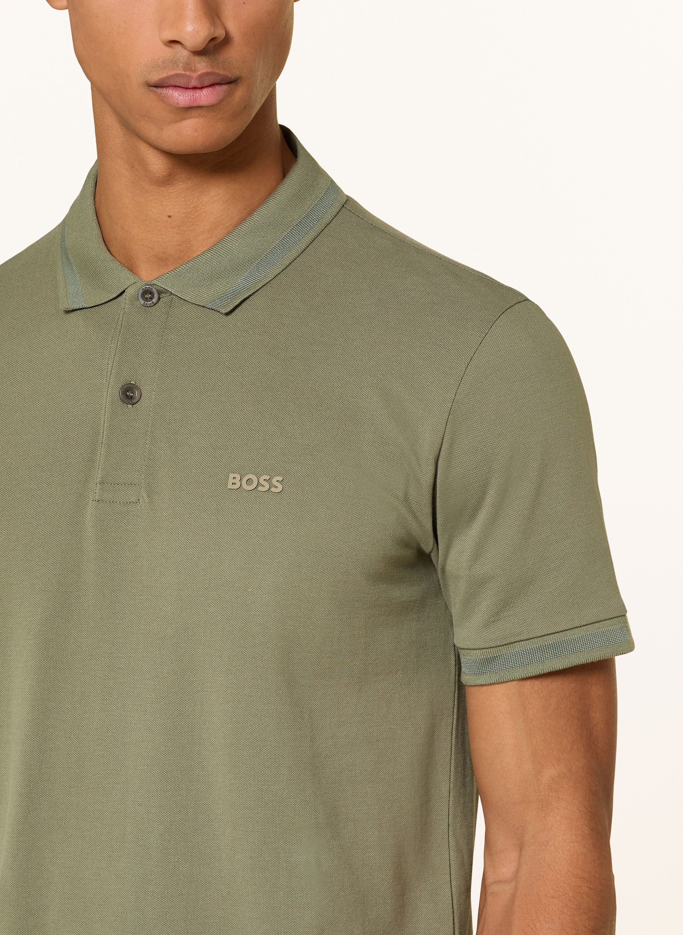 Thumbnail - Boss Piqué-Poloshirt Pio gruen