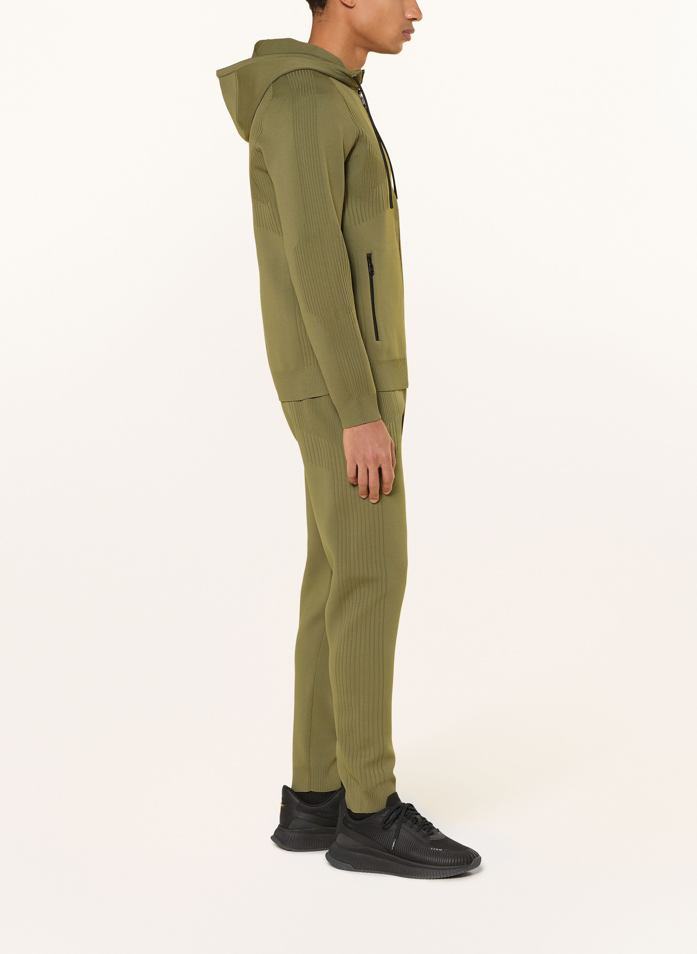 Thumbnail - Boss Sweatjacke Active Push gruen