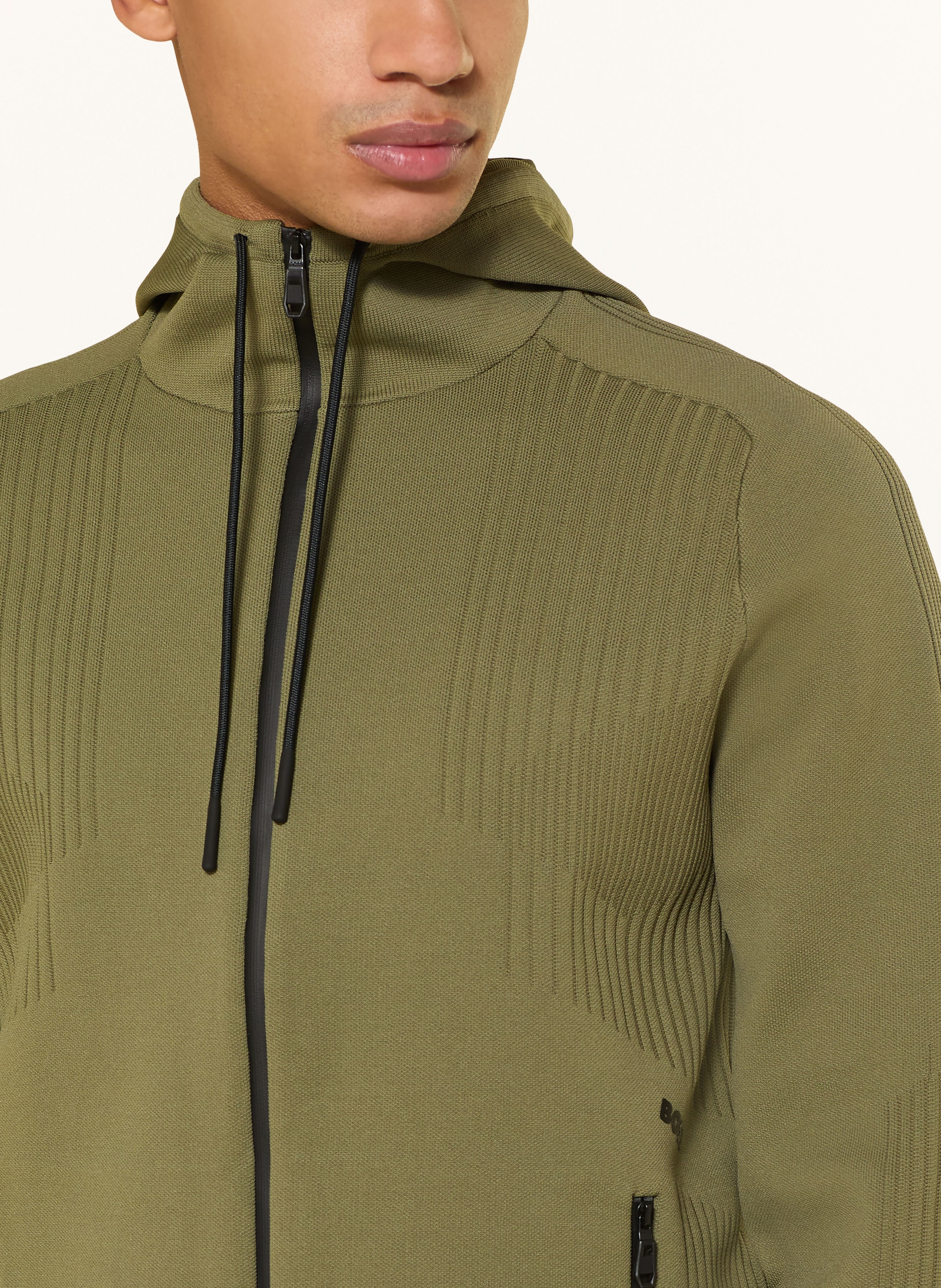 Thumbnail - Boss Sweatjacke Active Push gruen