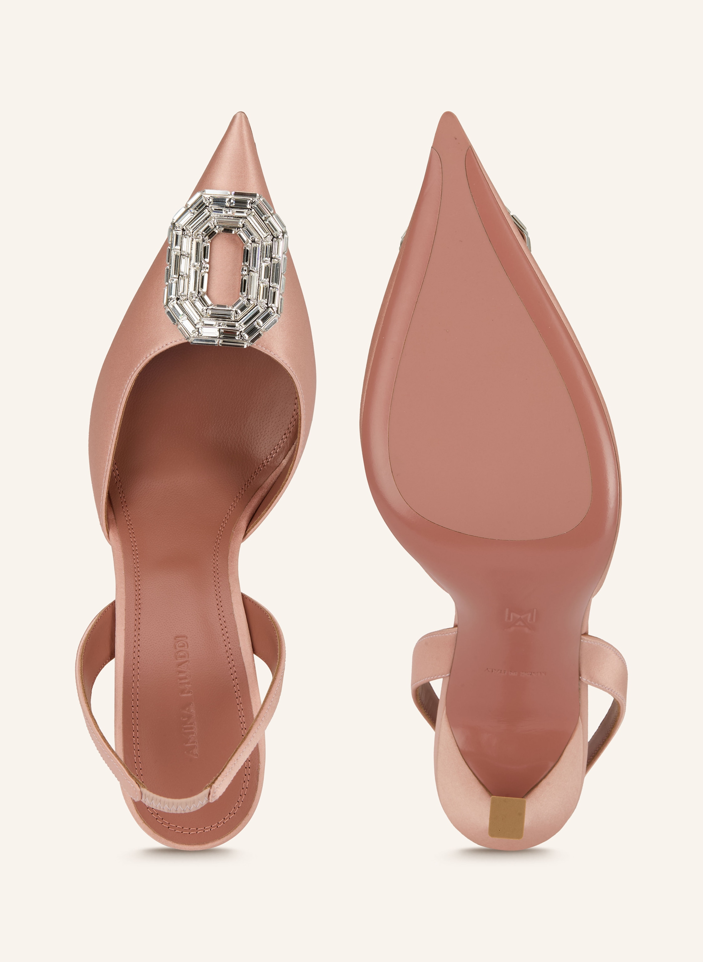 Thumbnail - Amina Muaddi Slingpumps Camelia rosa