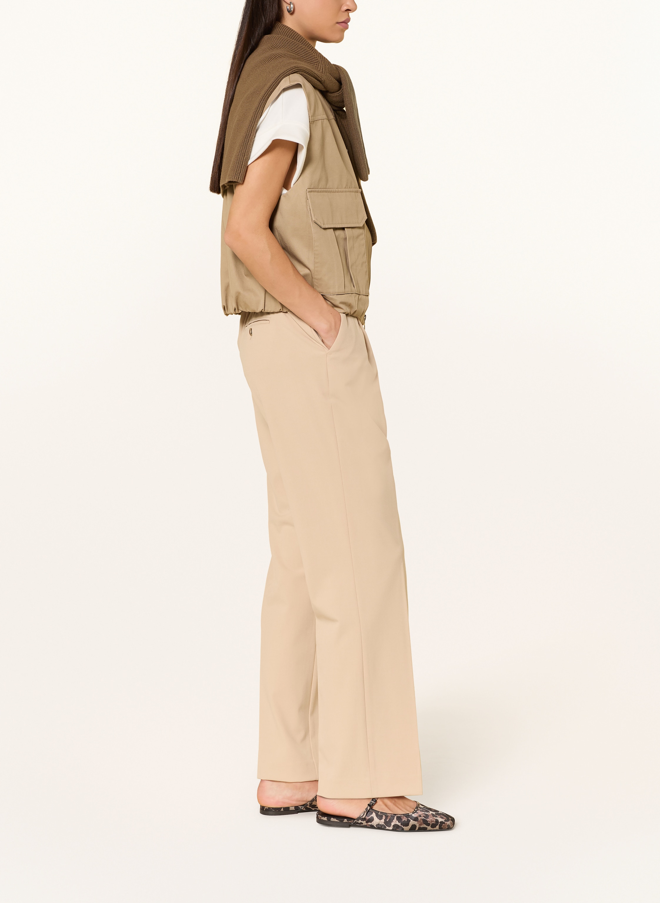 Thumbnail - Opus Pants Marlenehose Moira beige