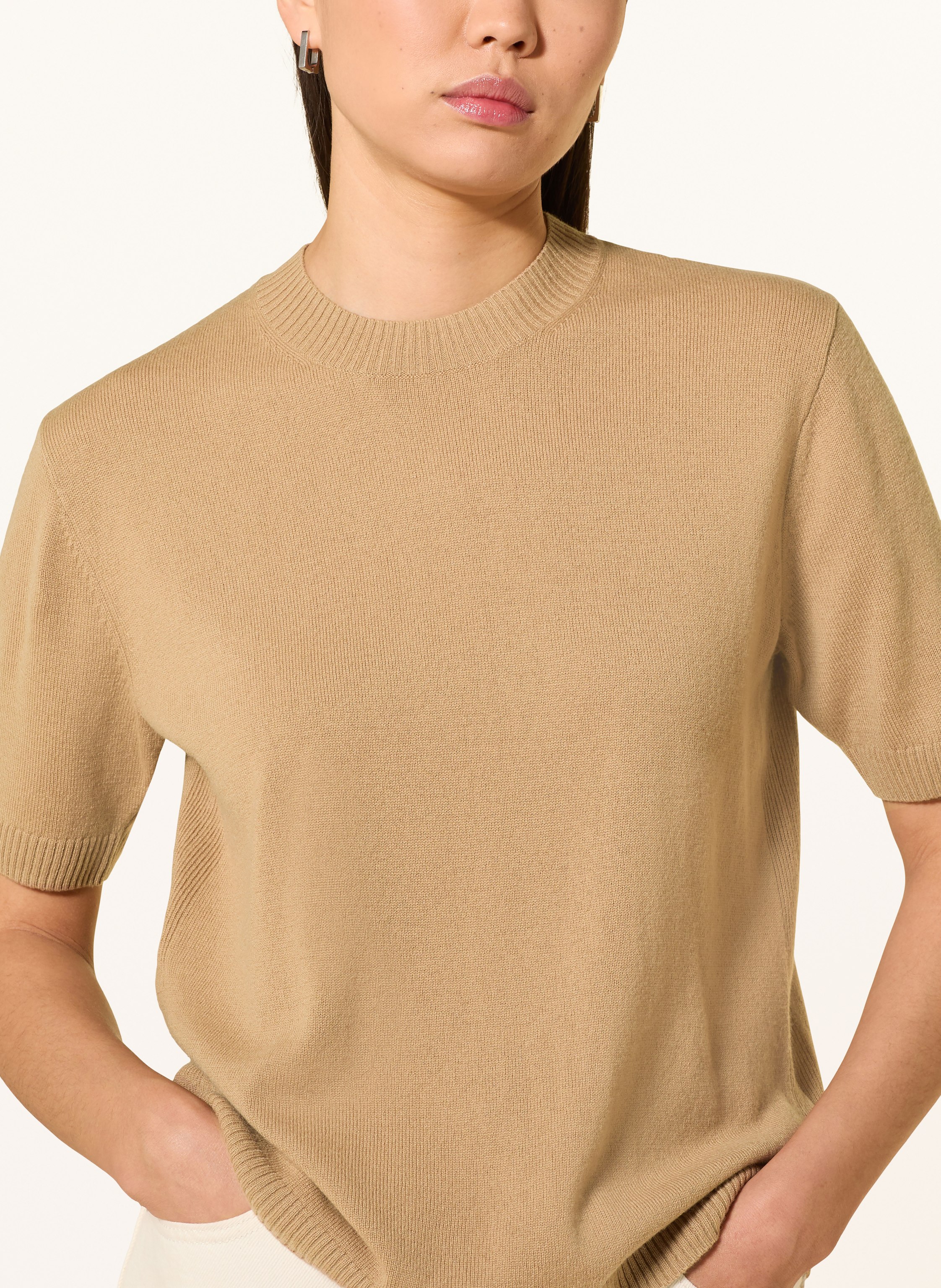 Thumbnail - Tiger Of Sweden Strickshirt May Aus Merinowolle beige