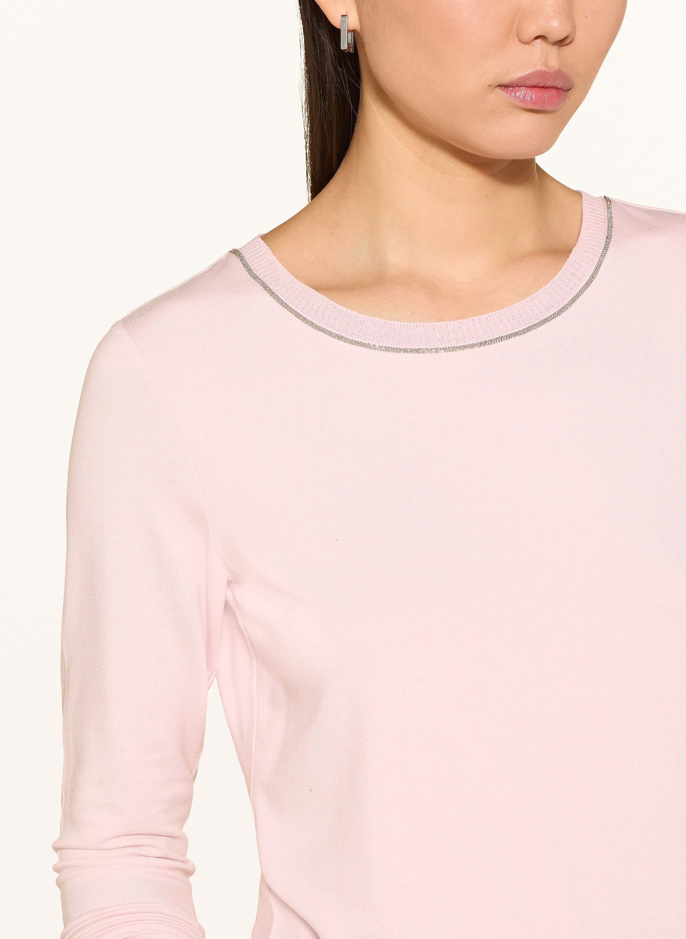 Thumbnail - Monari Longsleeve Mit Schmucksteinen rosa