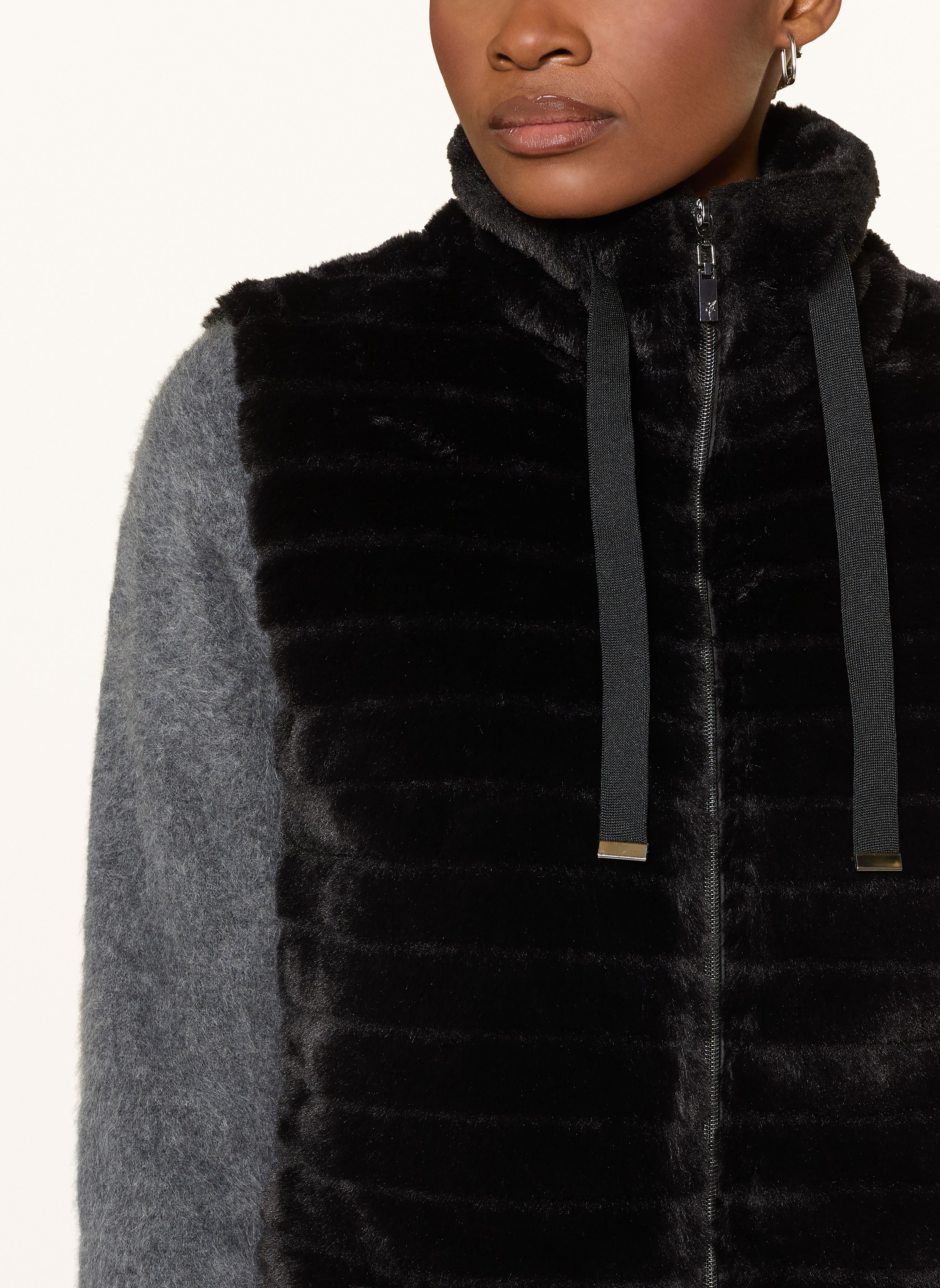 Thumbnail - Monari Kunstfell-Weste schwarz