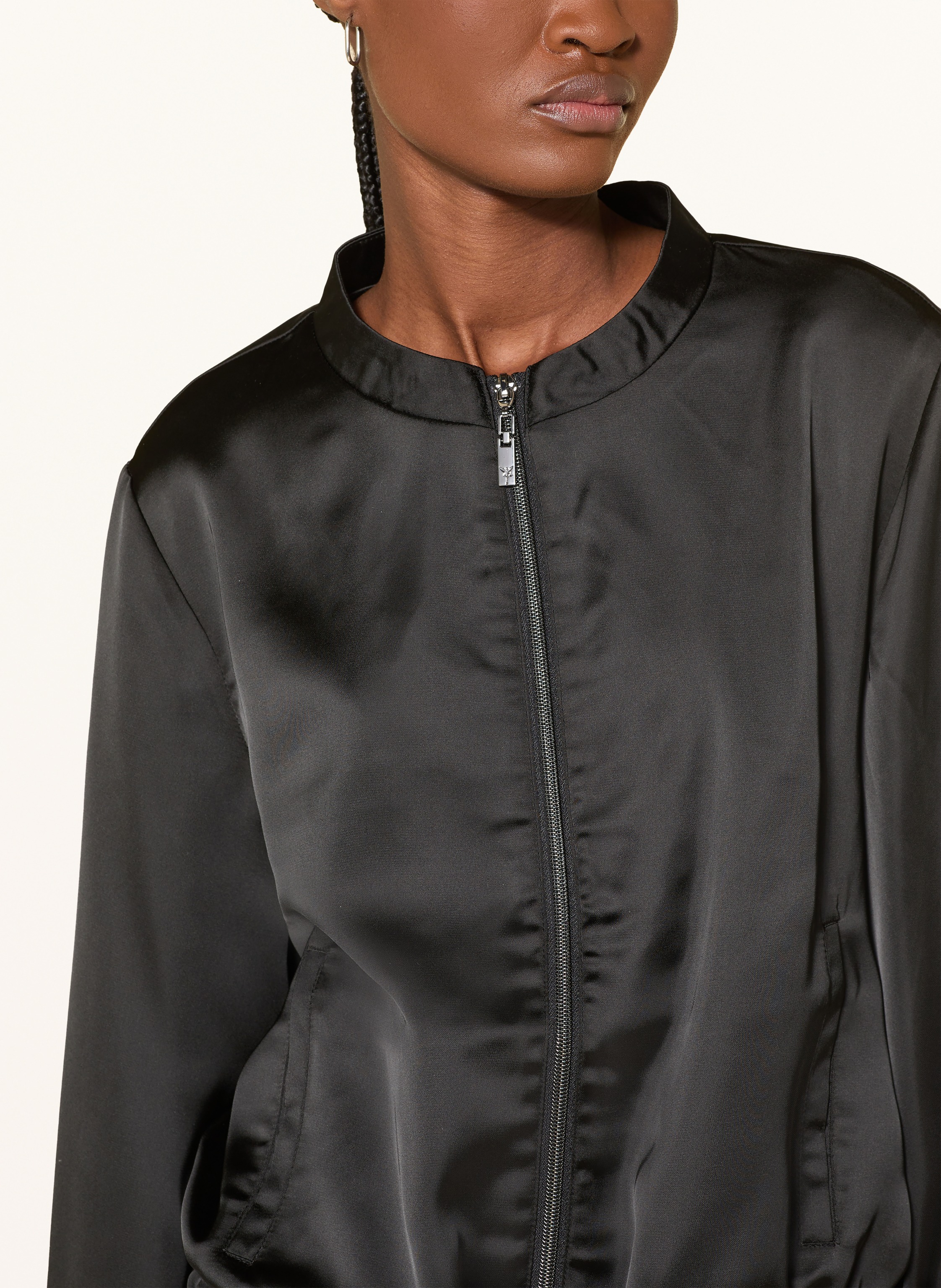 Thumbnail - Monari Satinblouson schwarz