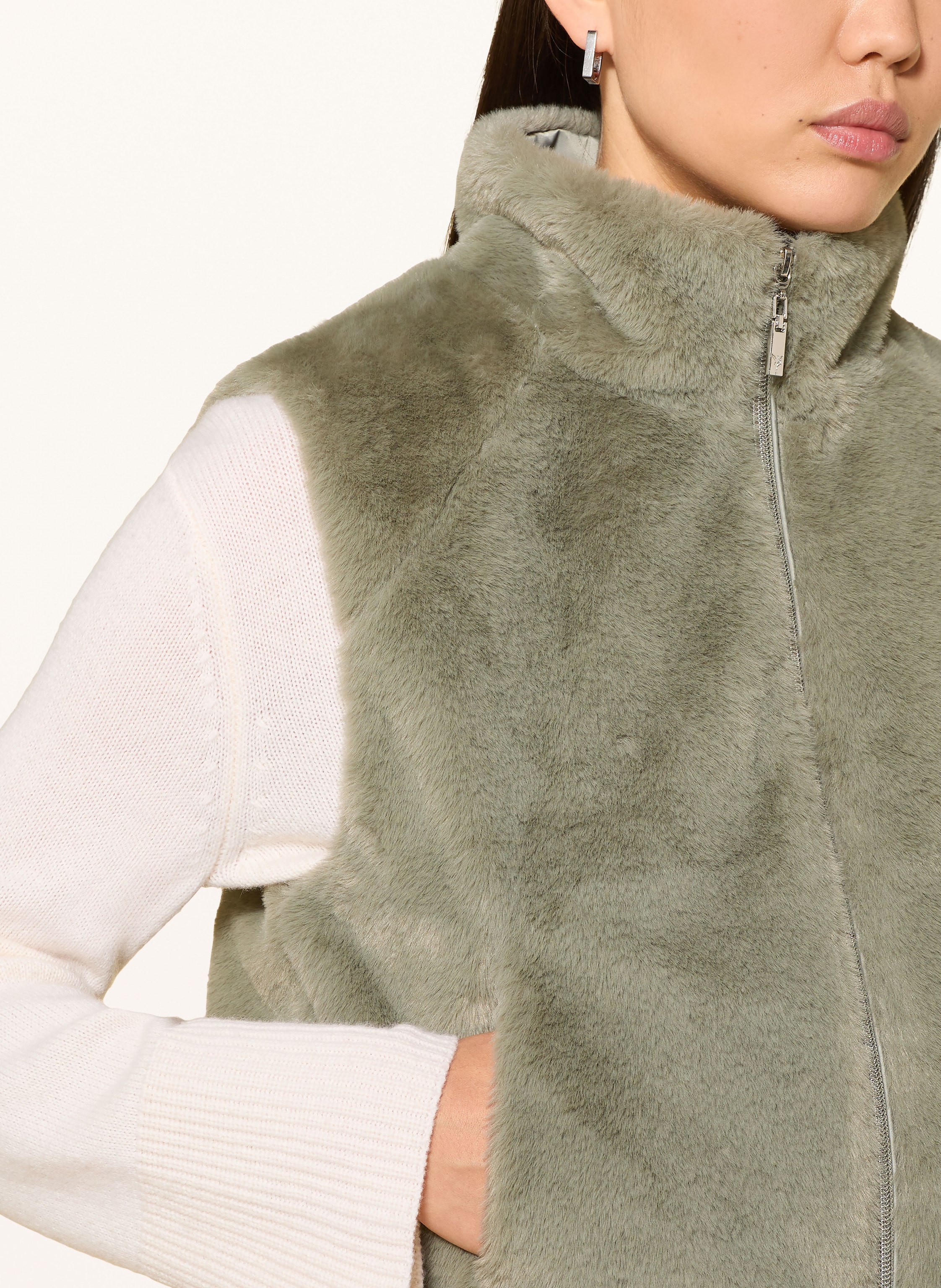 Thumbnail - Monari Kunstfell-Weste gruen