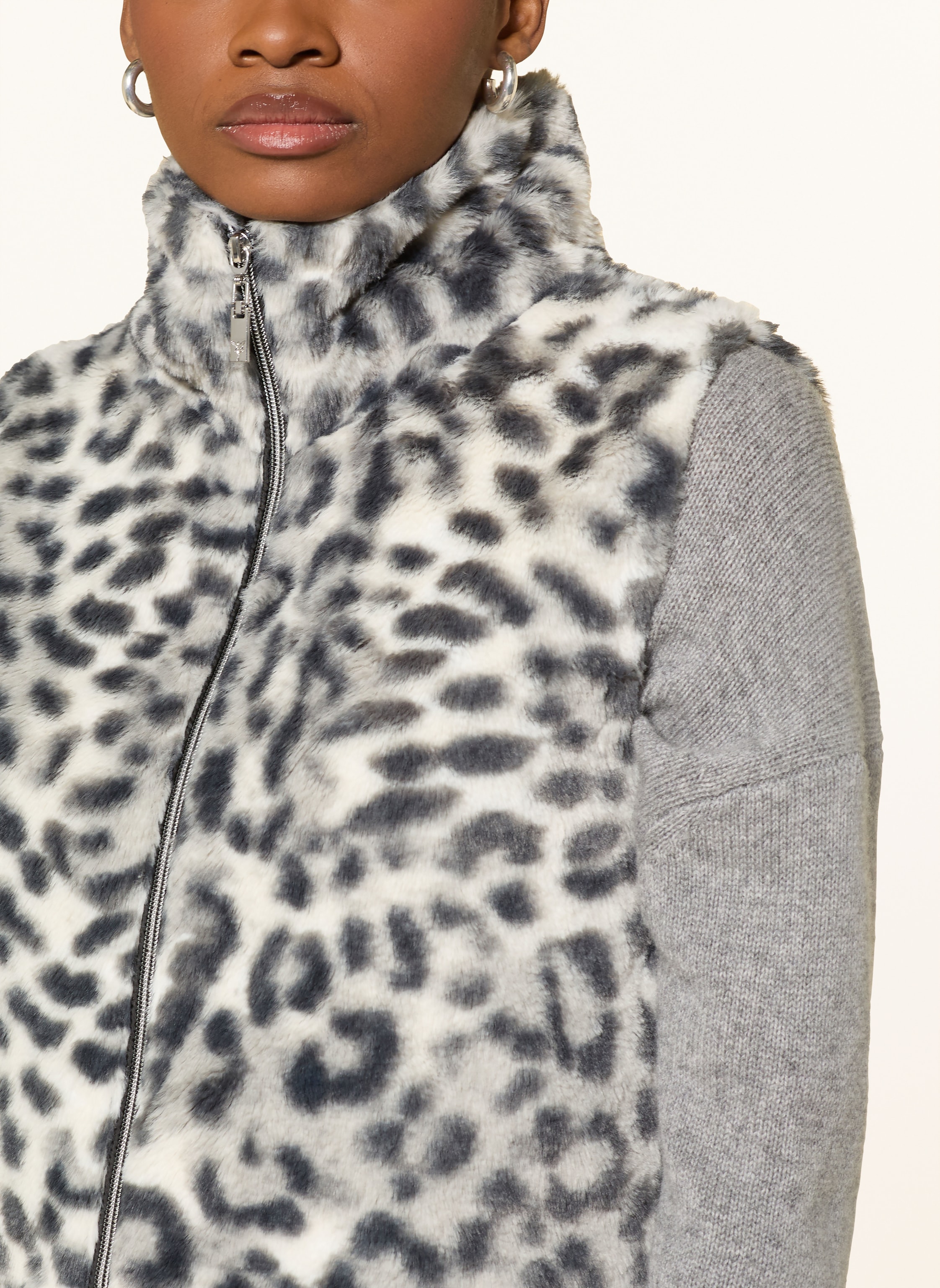 Thumbnail - Monari Kunstfell-Weste schwarz