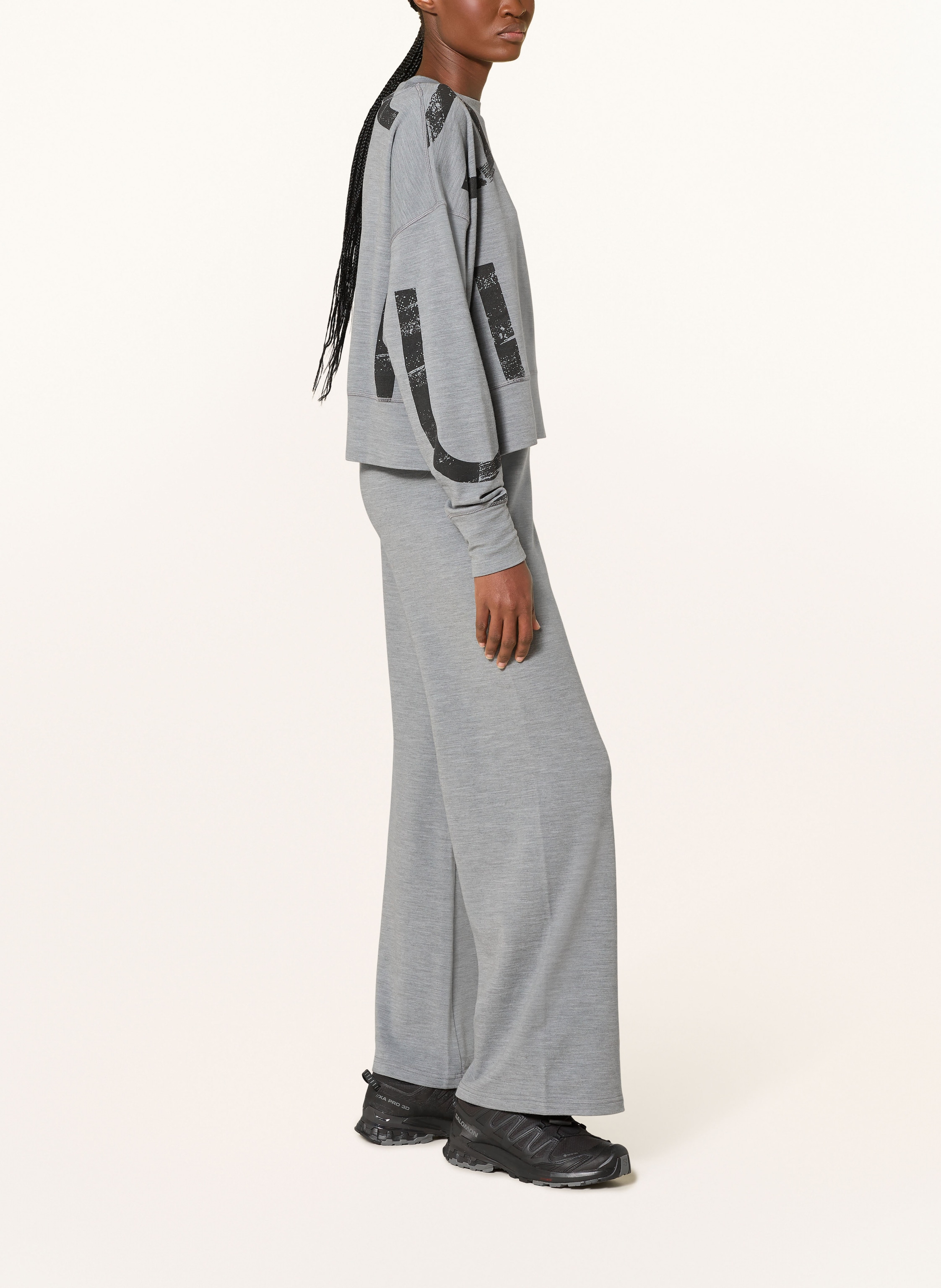 Thumbnail - Super.Natural Leggings Comfy Culotte Mit Merinowolle grau